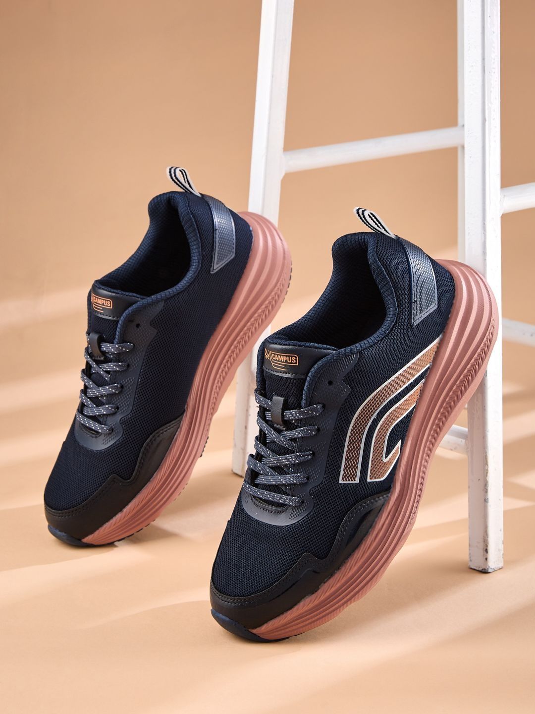 Campus DIRECT Men Mesh Running Non-Marking Shoes