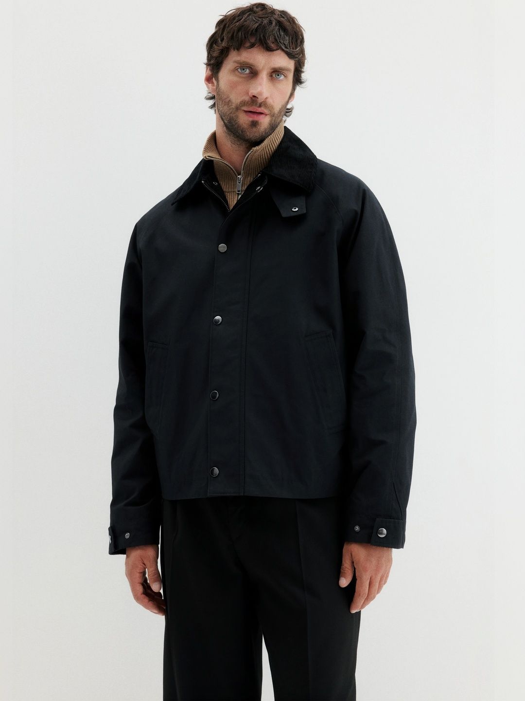 Buy H&M Loose Fit Waxed Cotton Jacket - Jackets for Men 36820902
