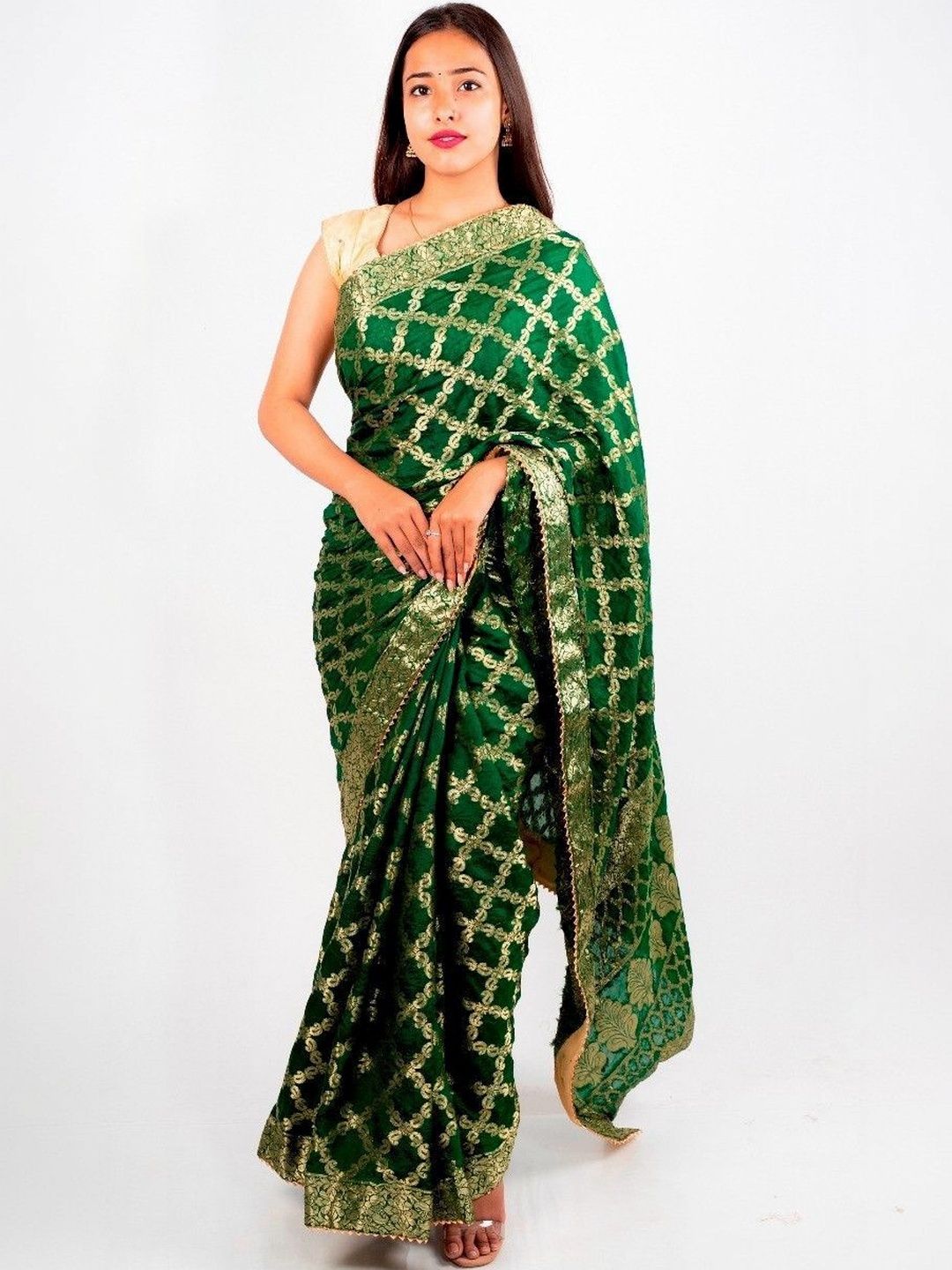 PANKHUDI FASHION Woven Design Zari Art Silk Heavy Work Banarasi Saree