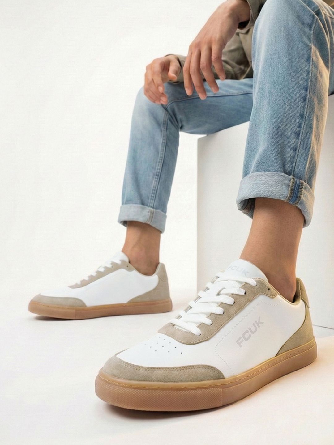 FCUK FCUK Men Perforated Detail Sneakers
