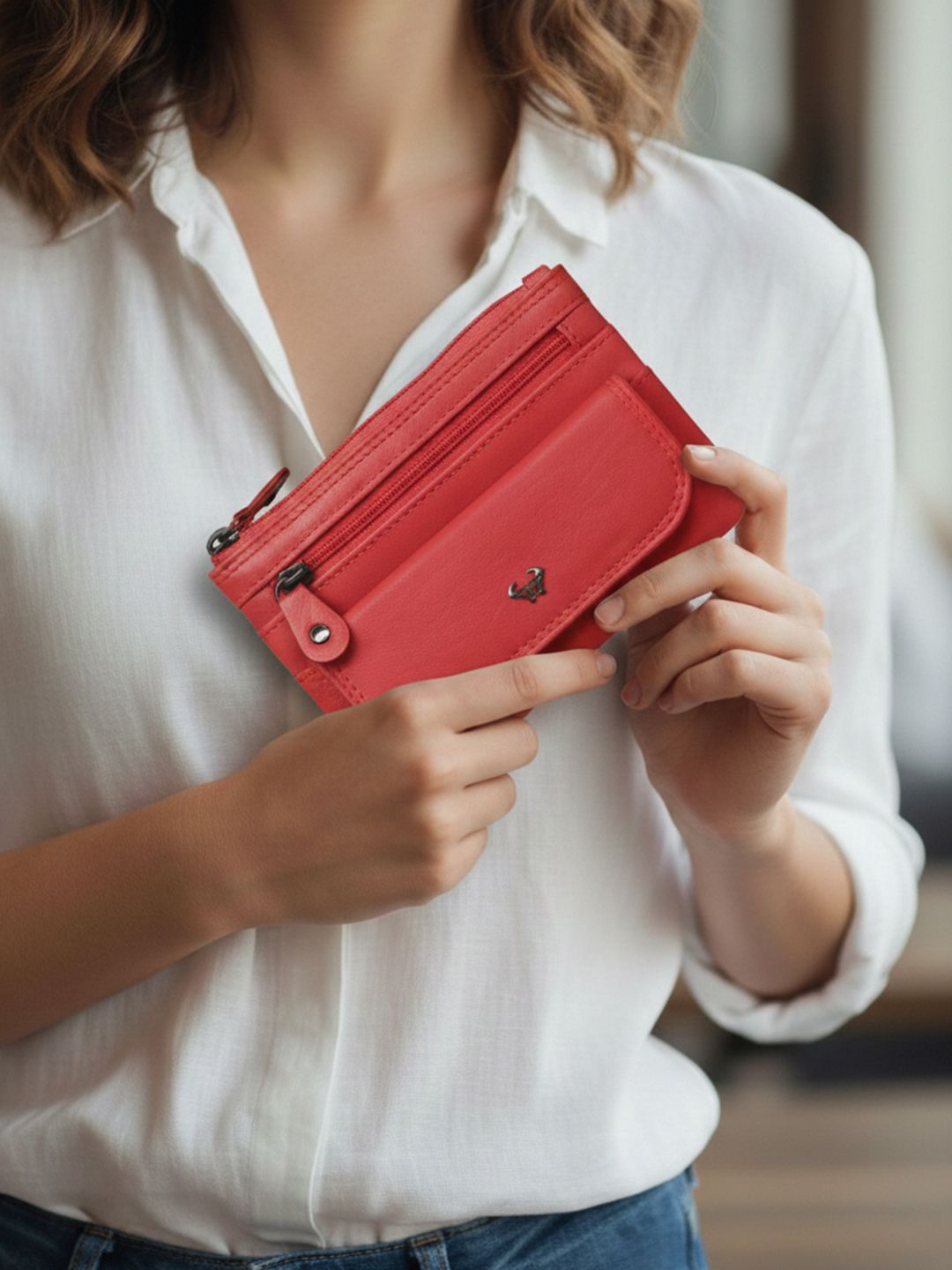 CALFNERO Unisex Solid Envelope Wallet