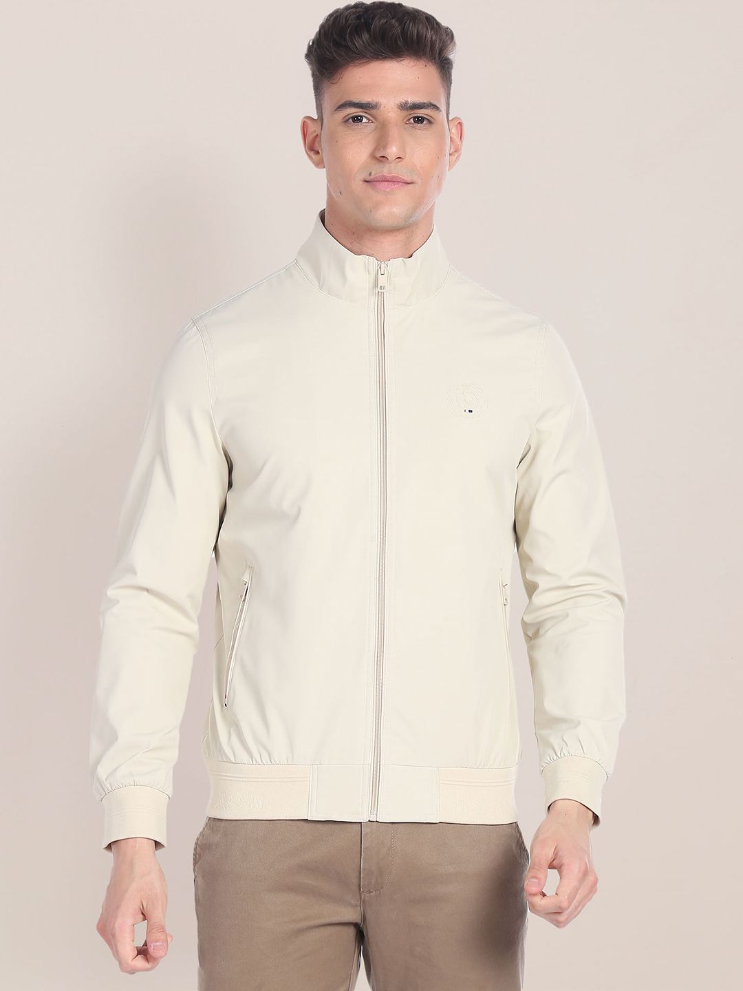 U.S. Polo Assn. Mock Collar Bomber Jacket