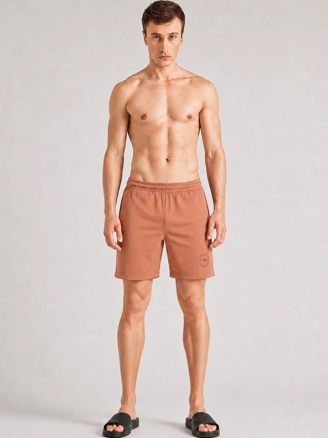 Pepe Jeans Men Solid Mid-Rise Lounge Shorts