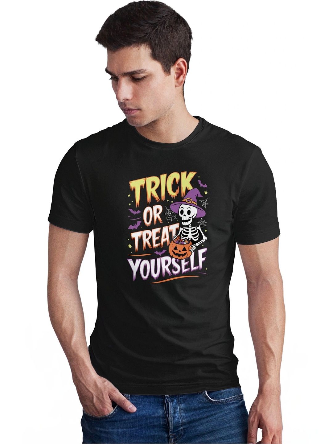 Seekbuylove Men Printed Bio Finish T-shirt