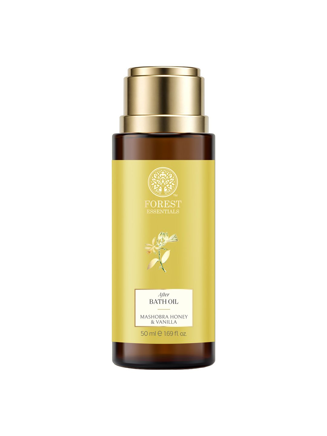 Forest Essentials Ayurvedic Mashobra Honey & Vanilla Travel Size After Bath Oil - 50 ml