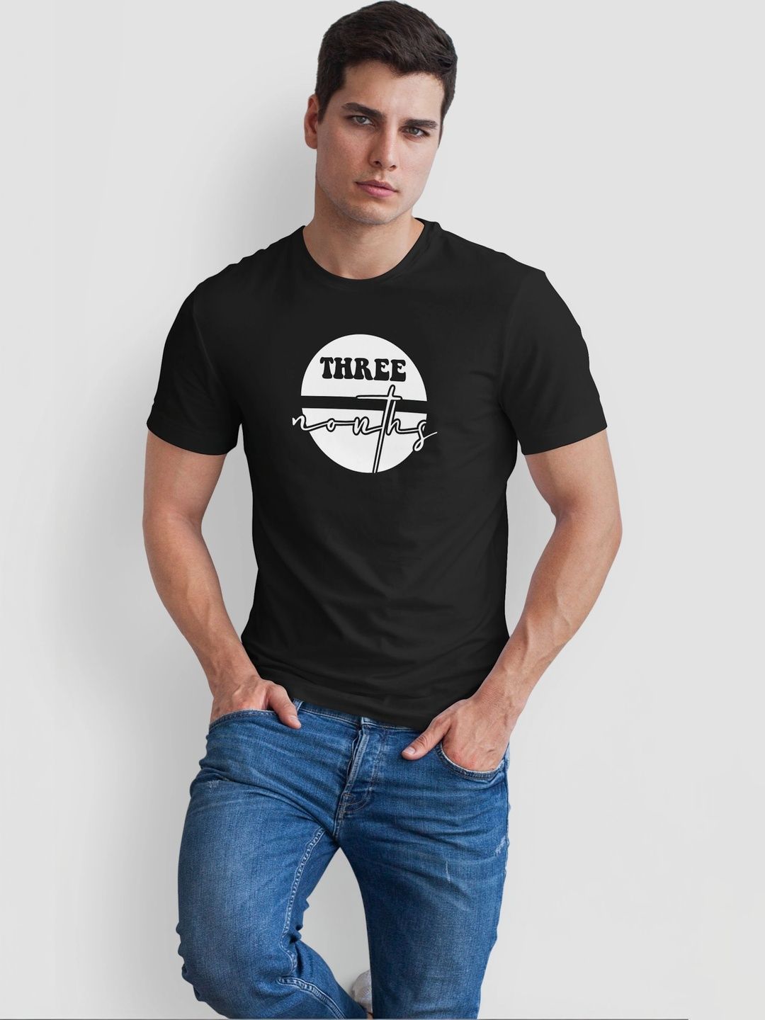 Seekbuylove Men Typography Printed Bio Finish T-shirt