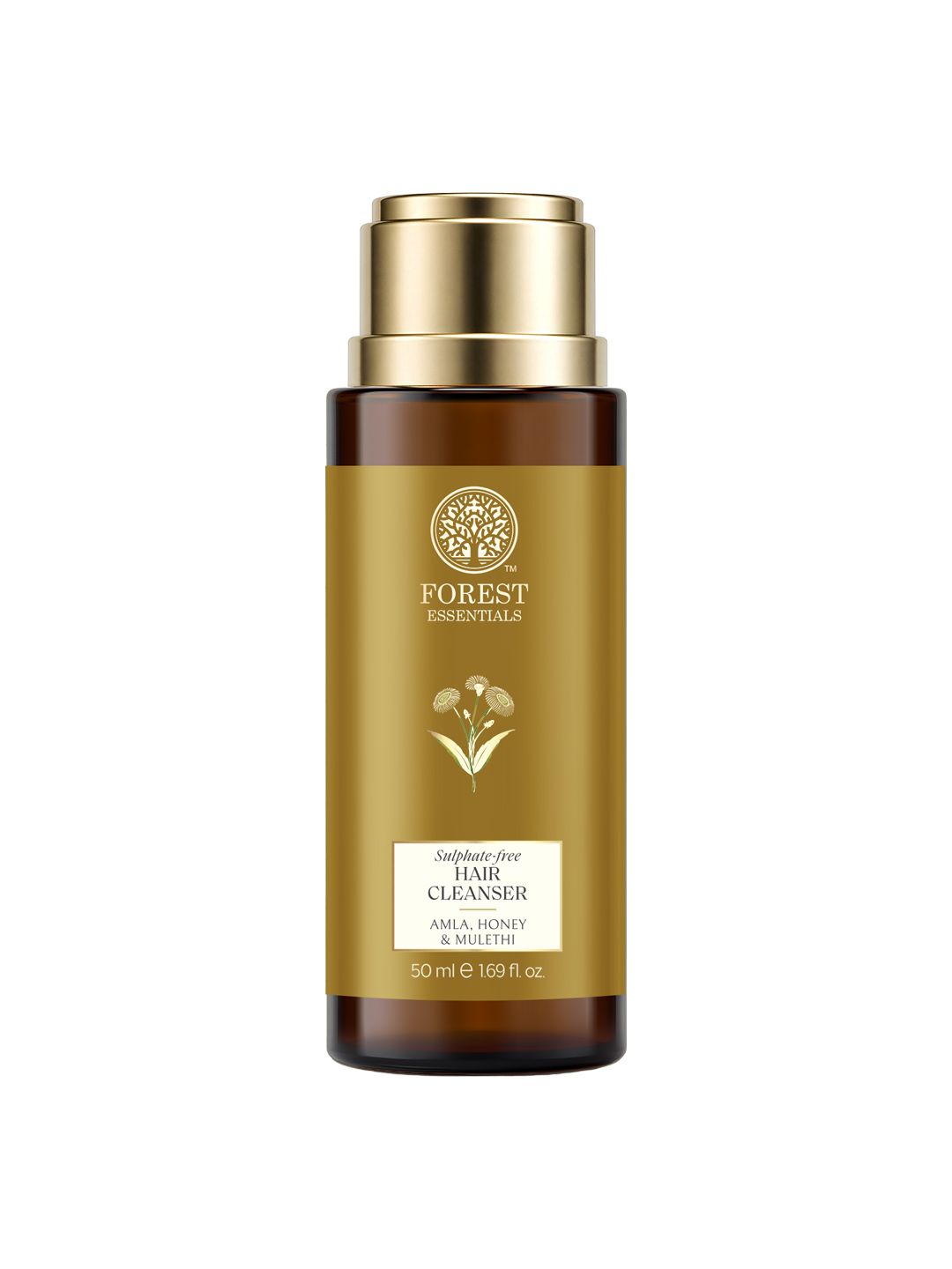 Forest Essentials Hair Cleanser Amla Honey & Mulethi Shampoo For Dull & Dry Hair - 50ml