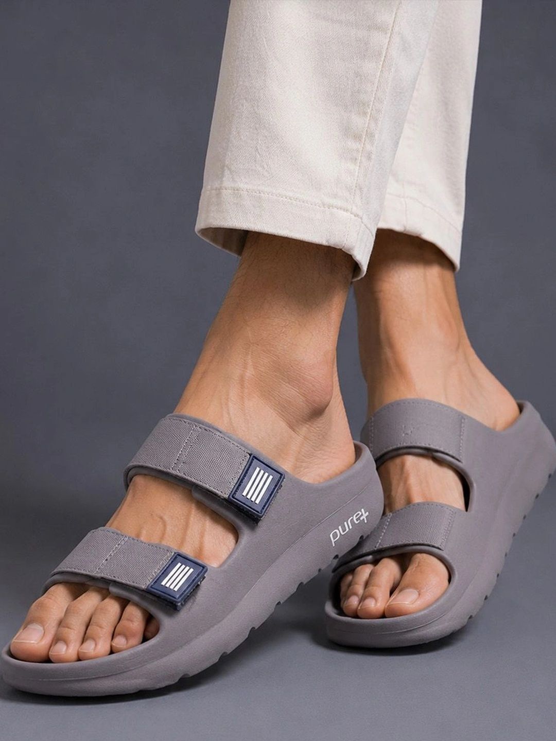 WELCOME Men Lightweight & Comfortable Arch Support Durable Anti-Skid Sliders