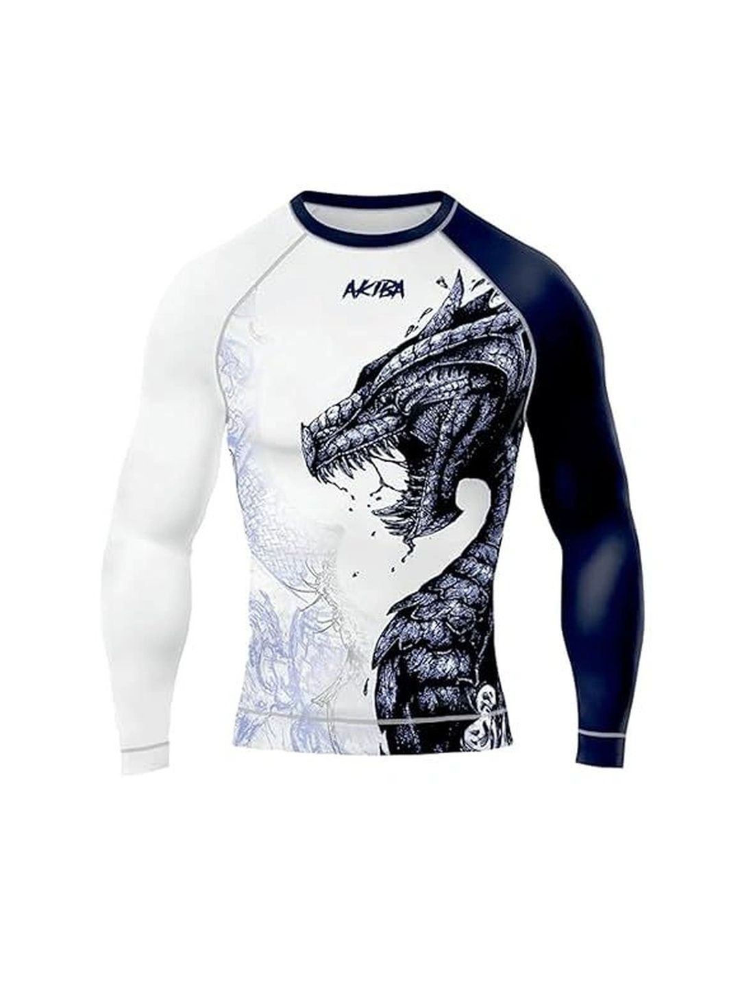 AKIBA Men Colourblocked Compression T-shirt