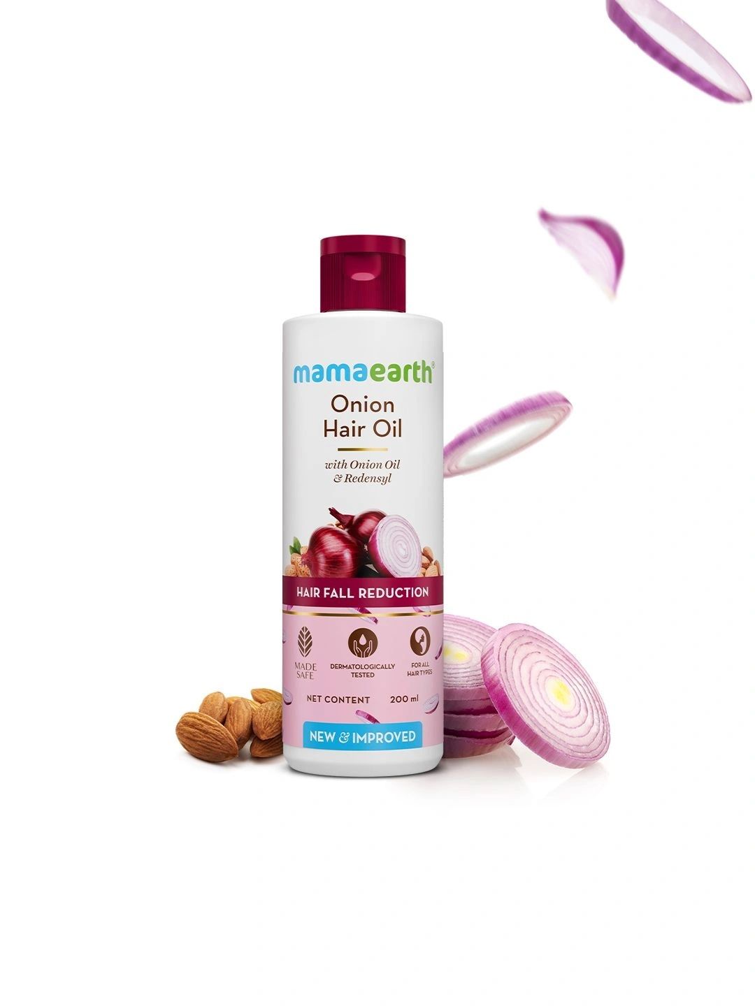 Mamaearth Onion Hair Oil With Onion & Redensyl For Hair Fall Control - 200ml