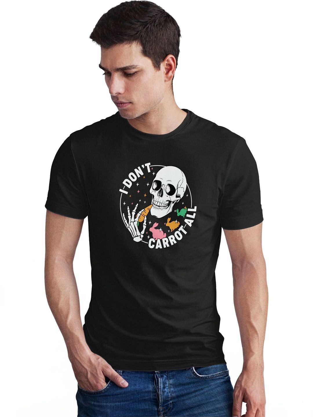 Seekbuylove Men Printed Bio Finish T-shirt