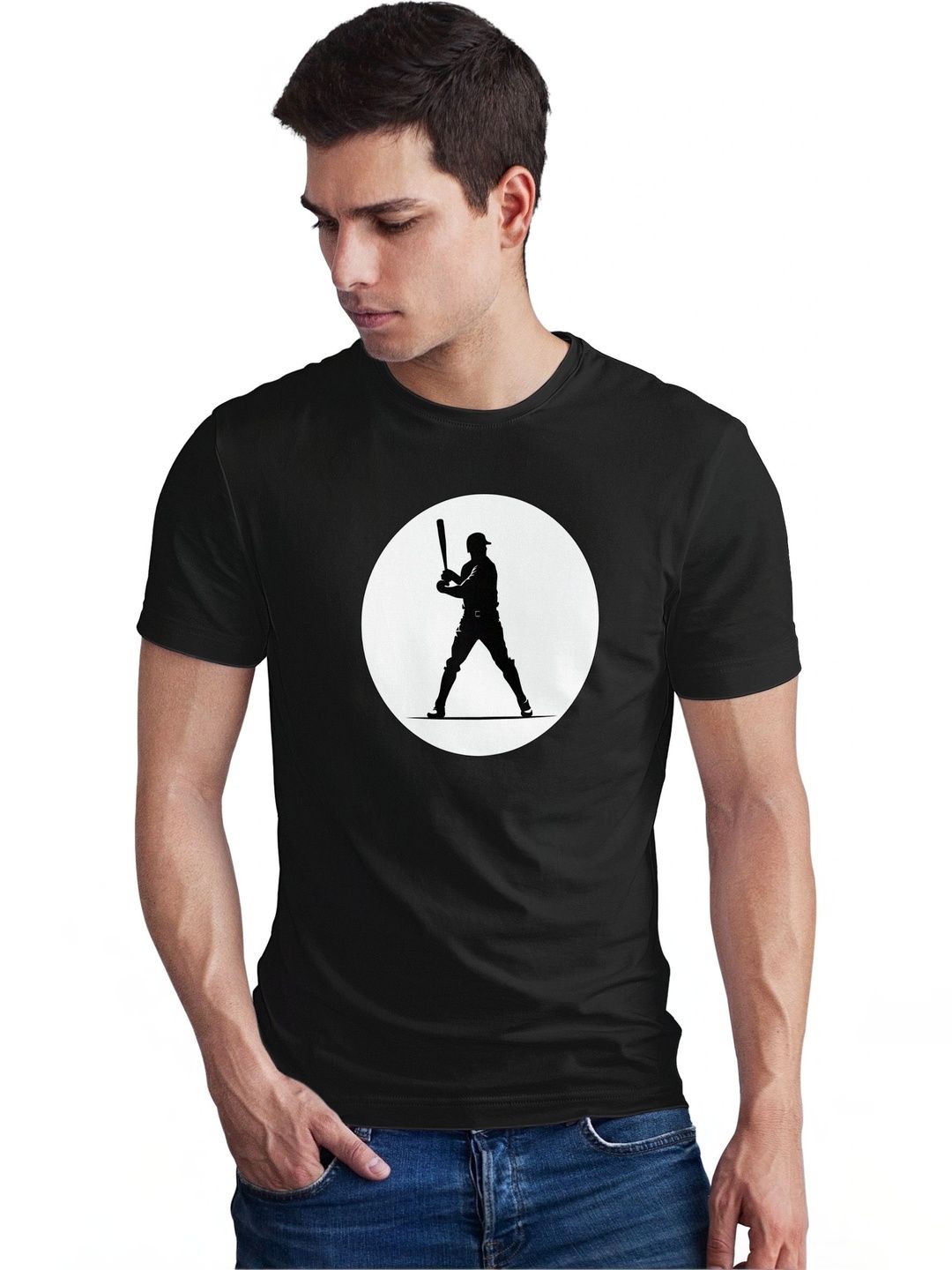 Seekbuylove Men Sports Printed Bio Finish T-shirt