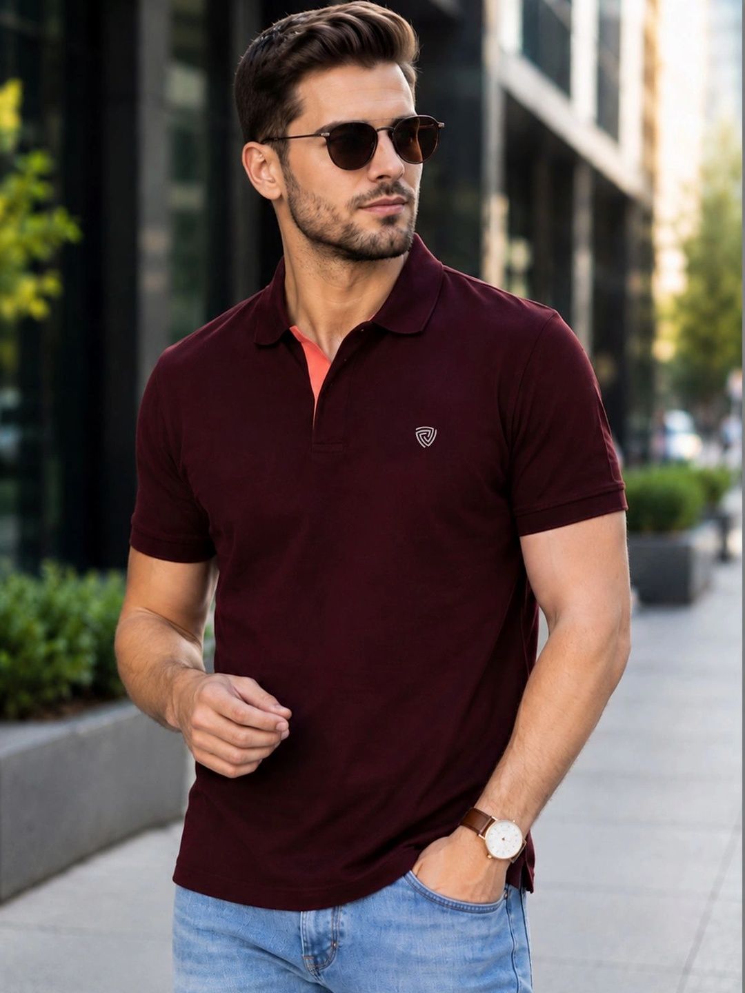Lux Cozi Polo Collar Lounge Tshirts