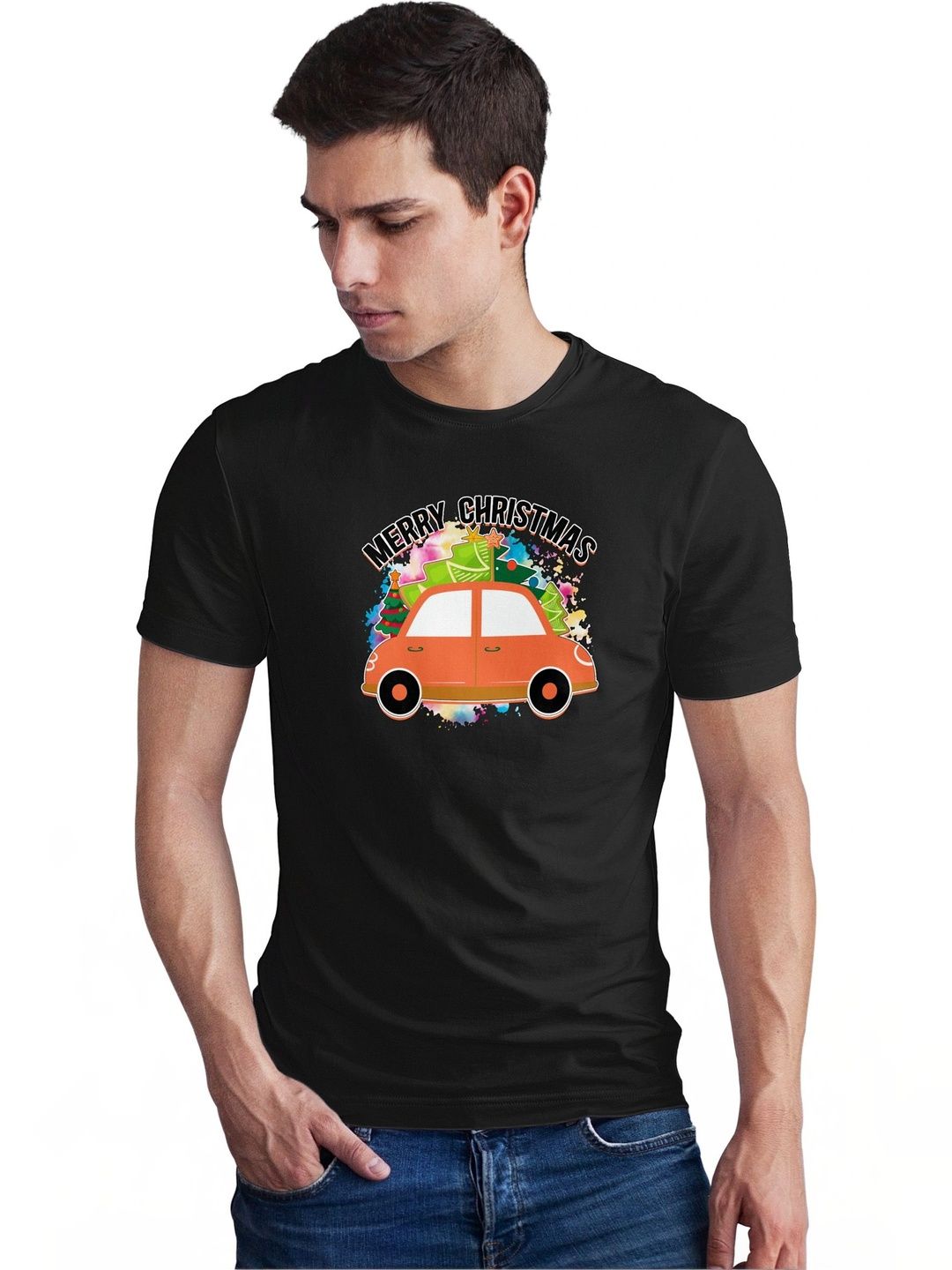 Seekbuylove Men Printed Bio Finish T-shirt