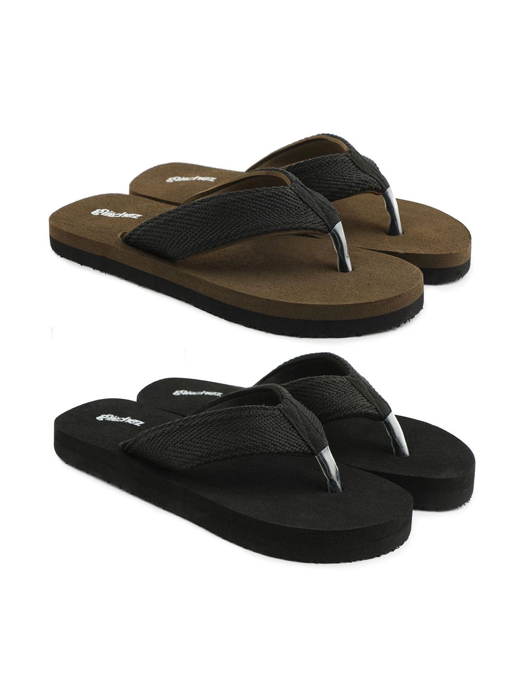 glitchez Men Rubber Thong Flip-Flops