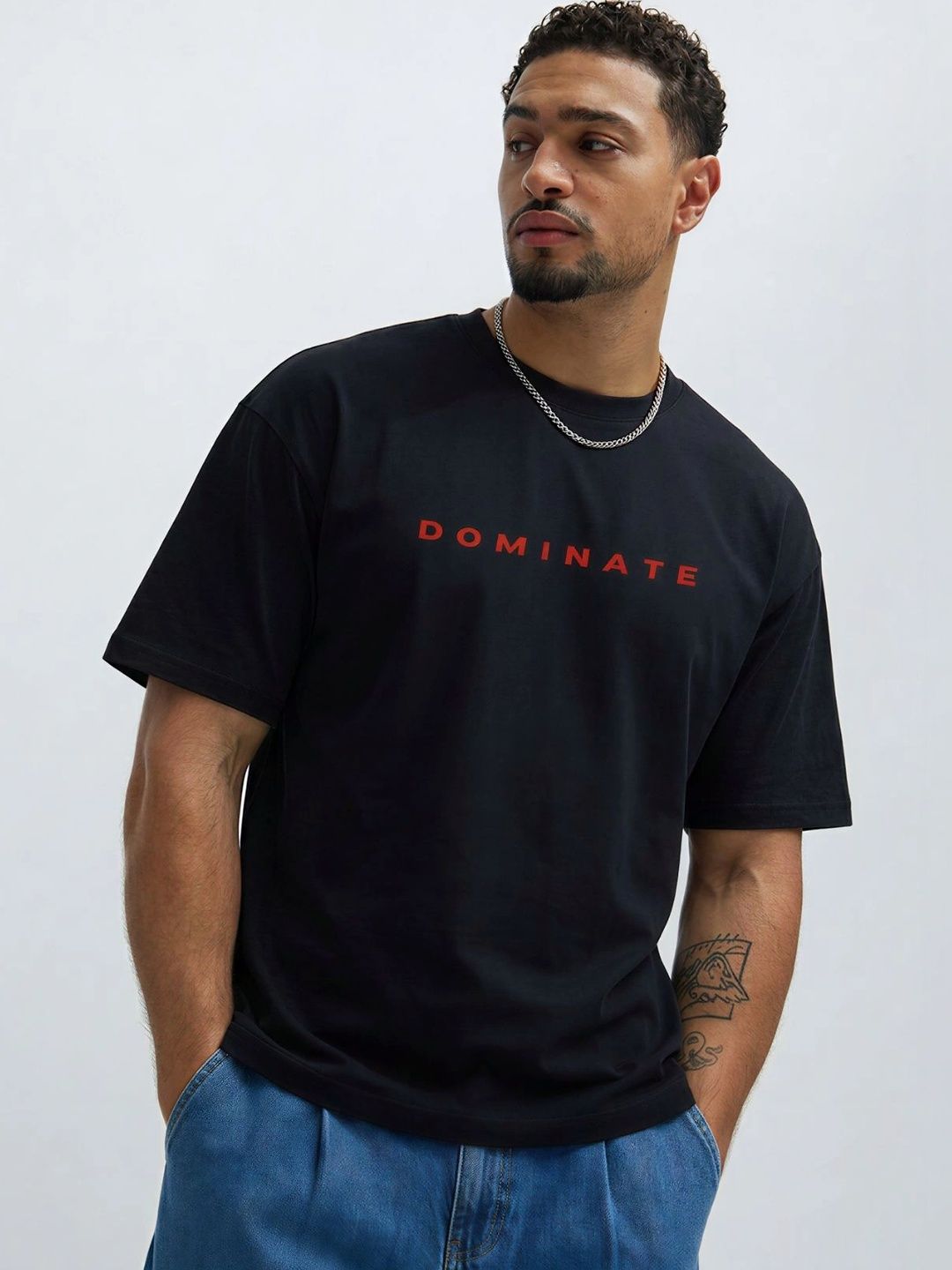 TOXA Men Typography Printed T-shirt