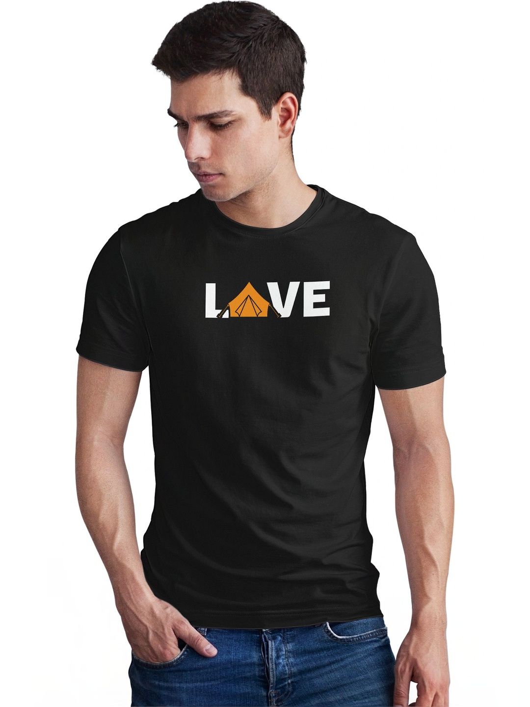 Seekbuylove Men Typography Printed Bio Finish T-shirt