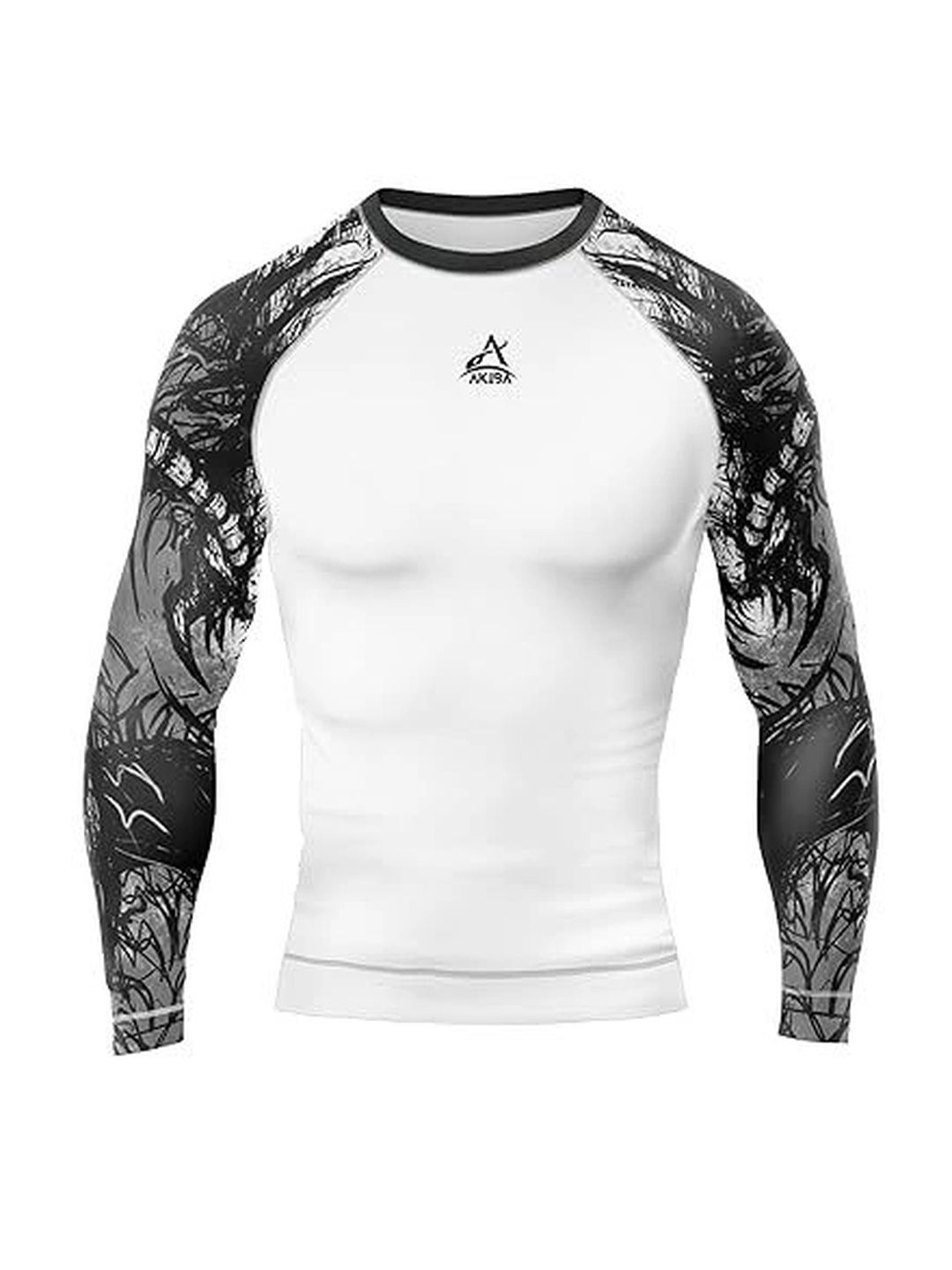 AKIBA Men Printed Compression T-shirt
