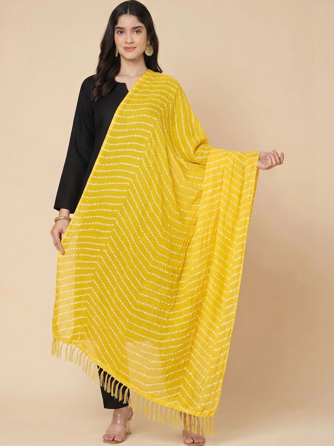 Zamour Printed Leheriya Dupatta
