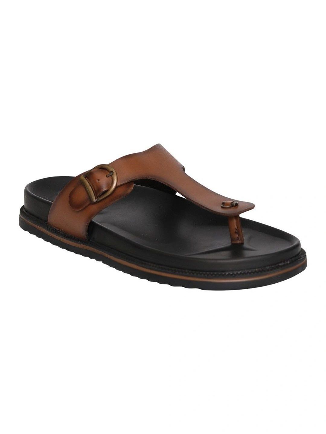 Fresco Italia Men Leather Comfort Sandals