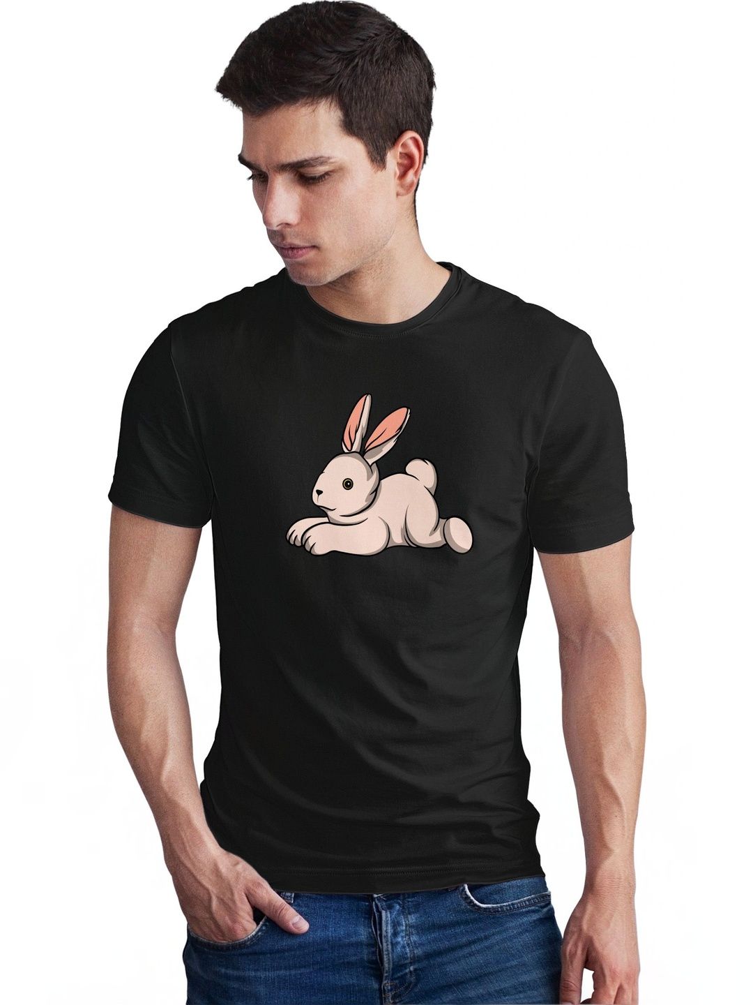 Seekbuylove Men Printed Bio Finish T-shirt