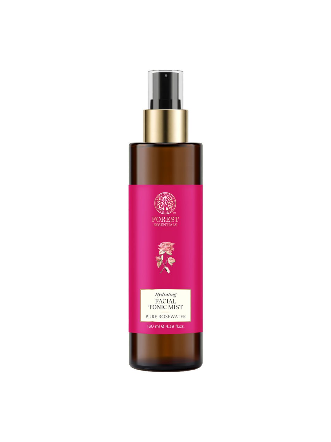 Forest Essentials Refreshing & Hydrating Facial Tonic Mist with Pure Rosewater - 130ml