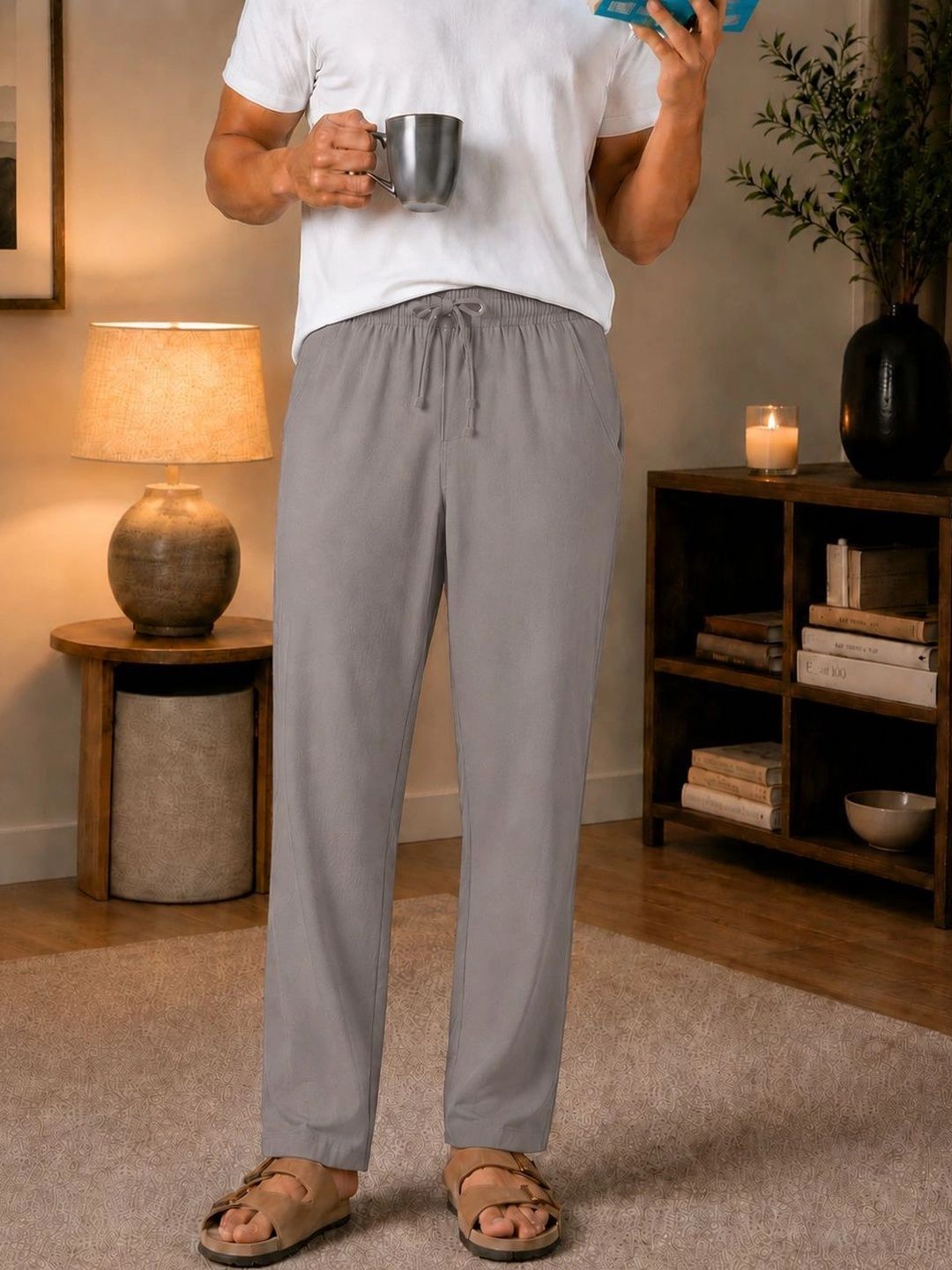 PB & J Men High-Rise Cotton Lounge Pants