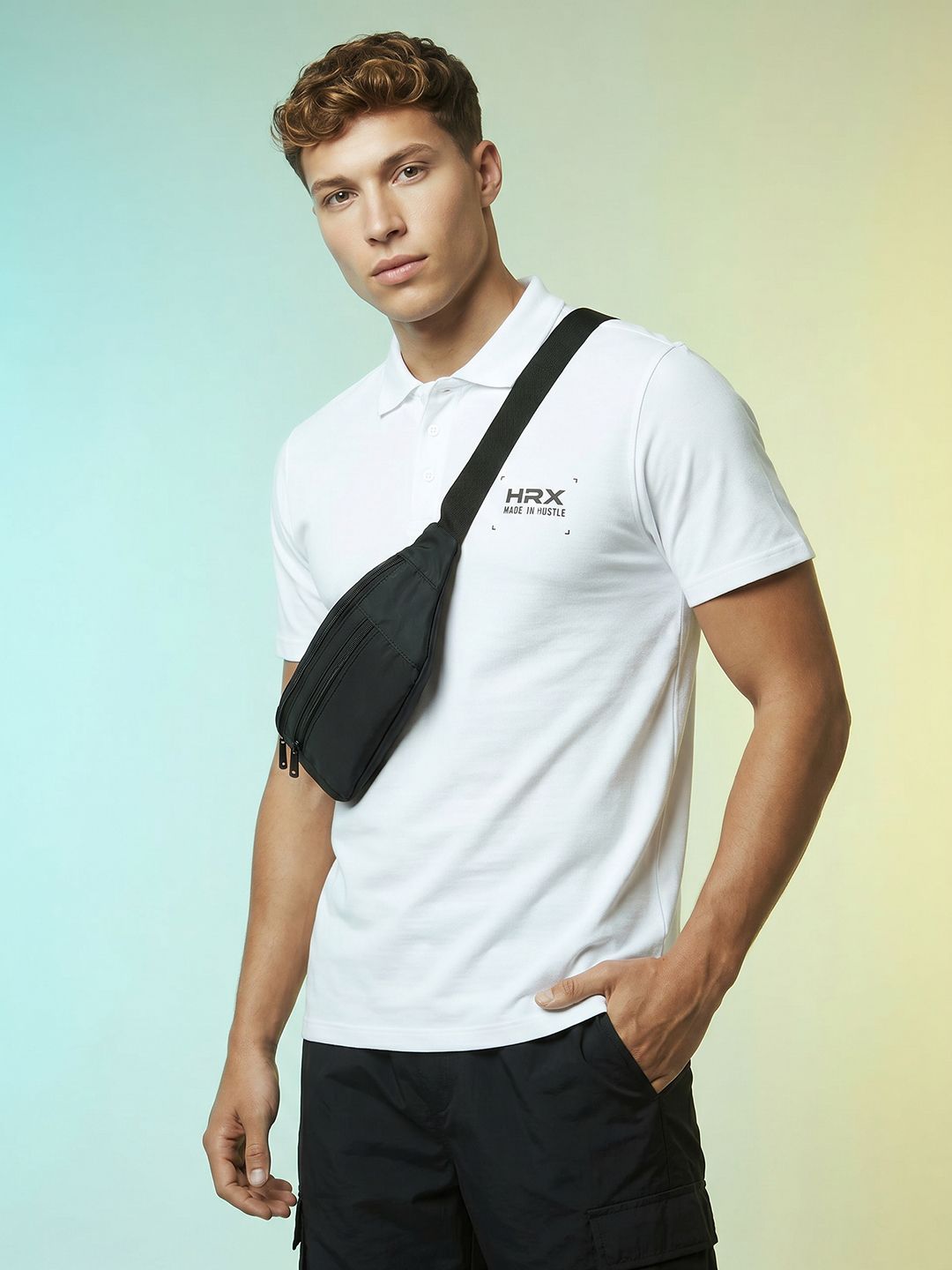 HRX by Hrithik Roshan Polo Collar T-shirt