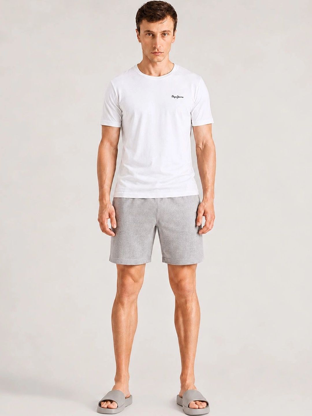 Pepe Jeans Men Crew Neck Relaxed Fit Lounge Tshirts