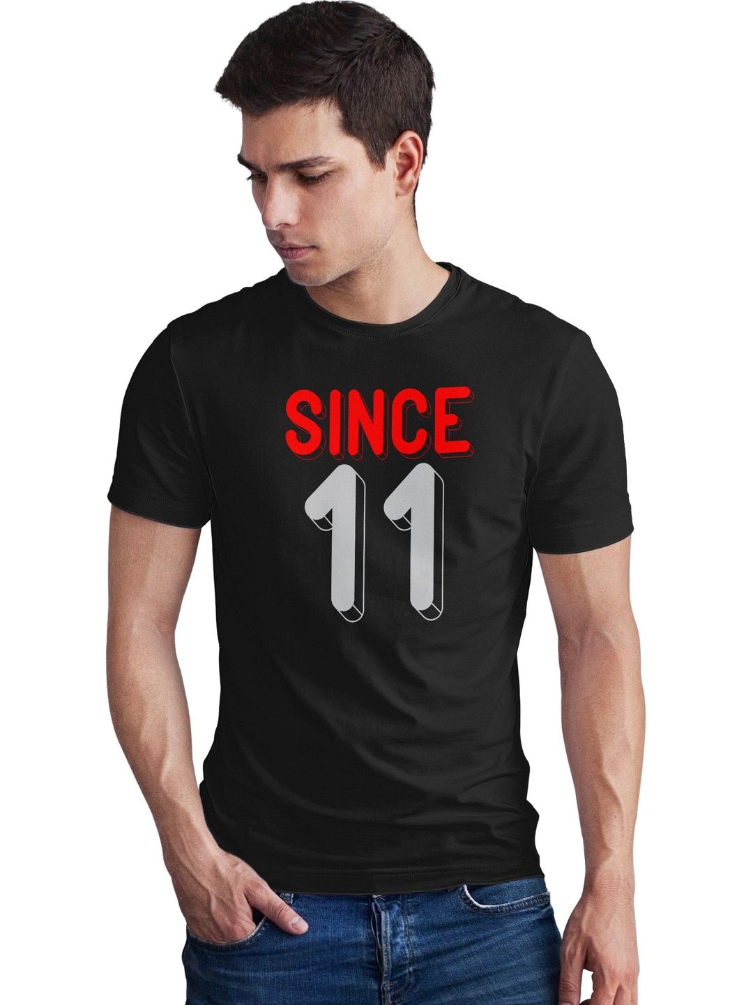 Seekbuylove Men Typography Printed Bio Finish T-shirt