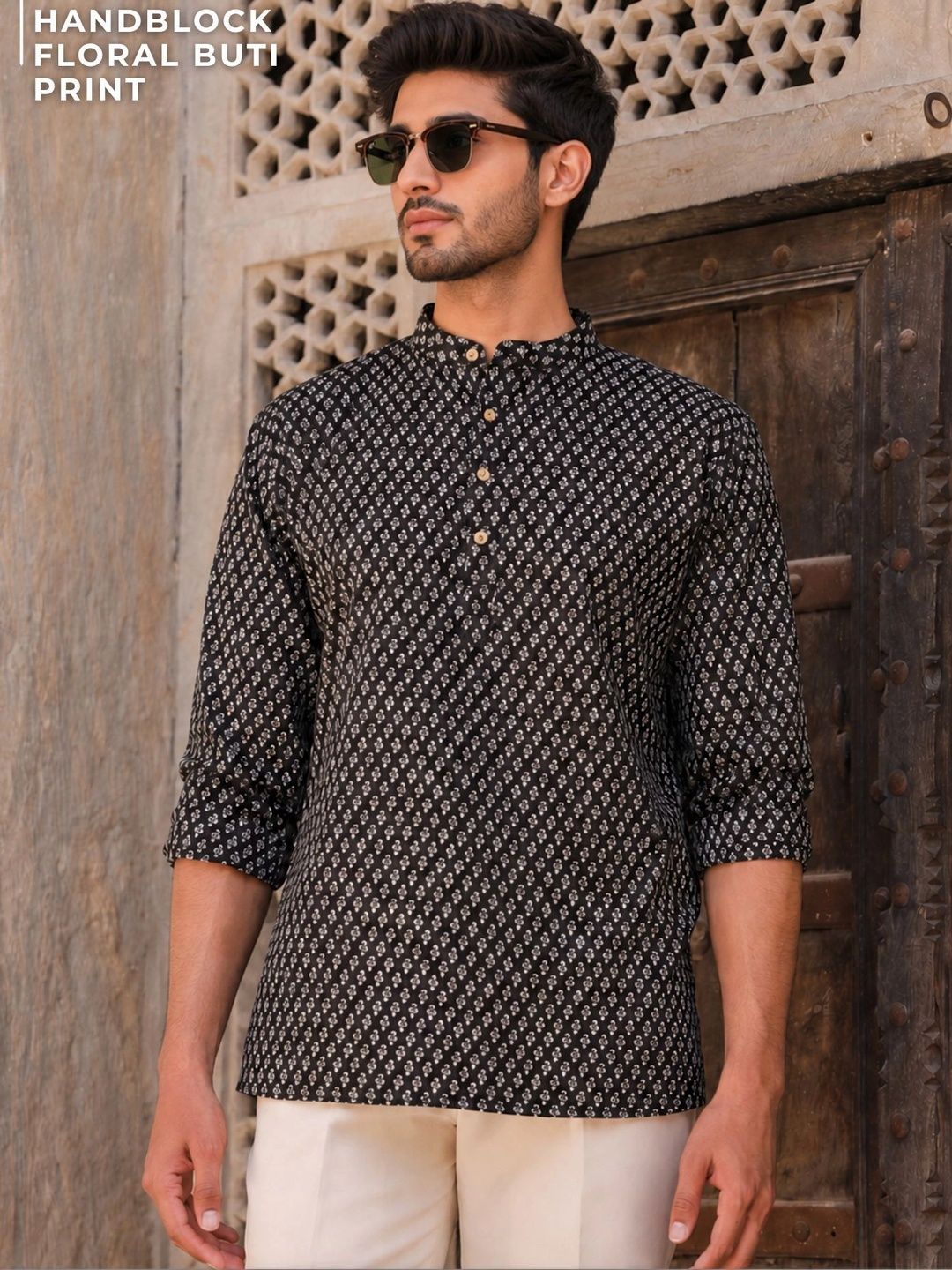 DENNISON Men Ethnic Motifs Printed Indie Prints Kurta