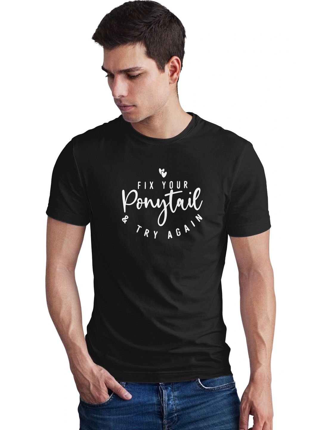Seekbuylove Men Typography Printed Bio Finish T-shirt