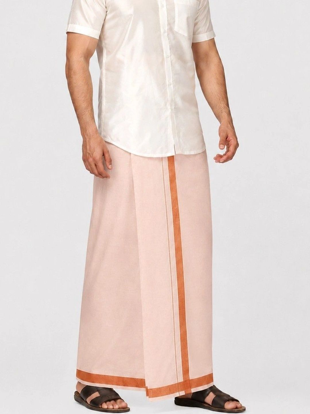 Sharan Elegance Men Cotton Dhoti Dhotis