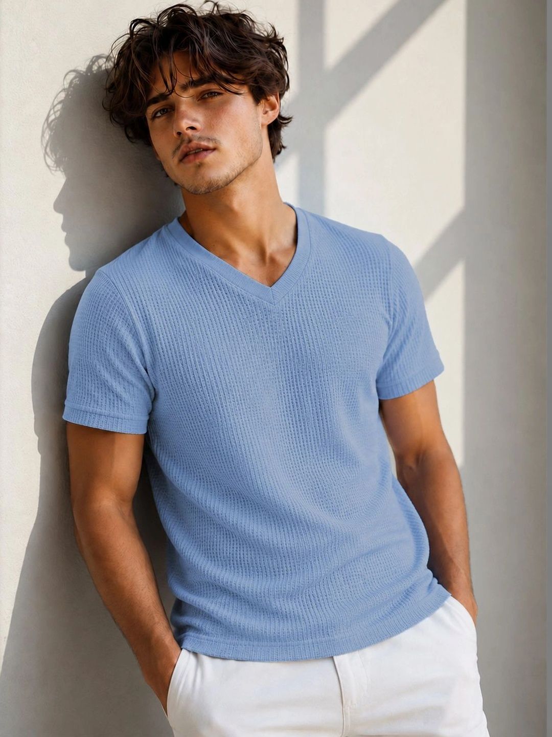FBAR Men V-Neck T-shirt