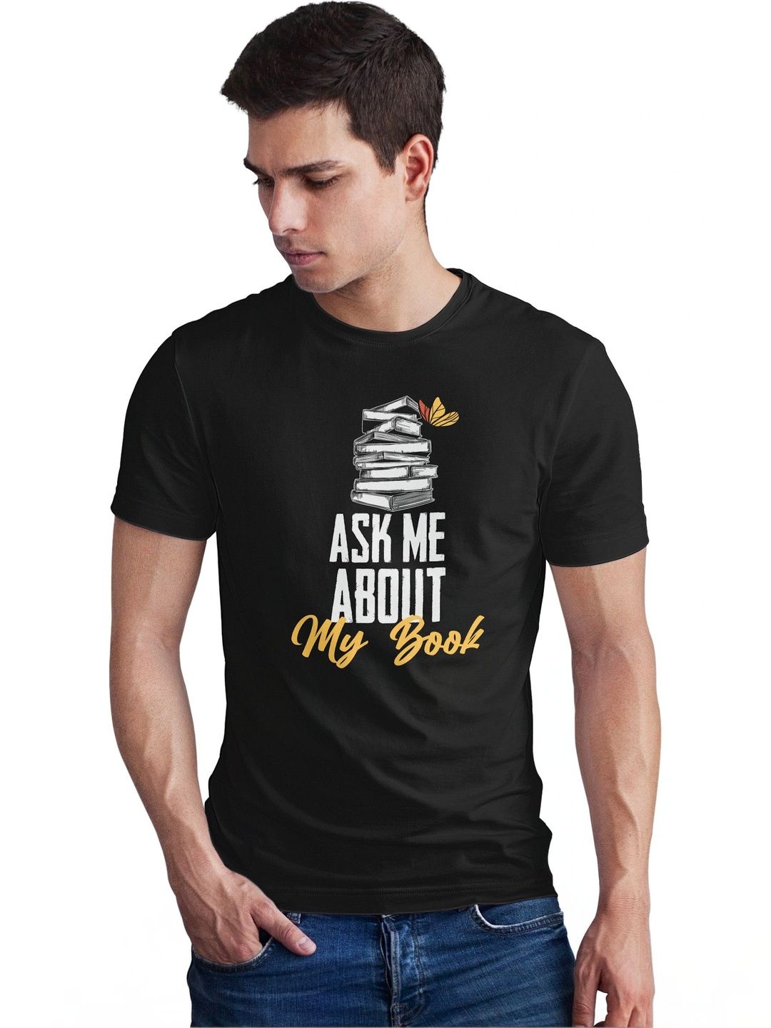 Seekbuylove Men Typography Printed Bio Finish T-shirt