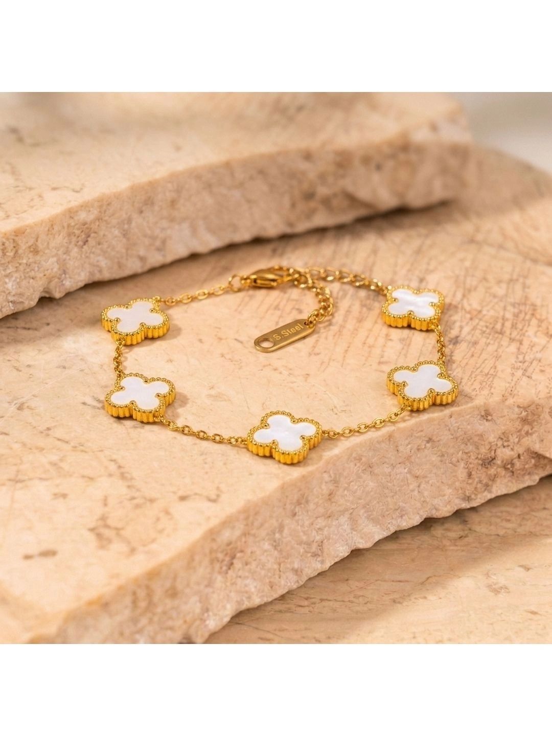 Women Link Bracelet SALTY Women Victorian Clover Adjustable Bracelet for Accessories for Everyday Wear
