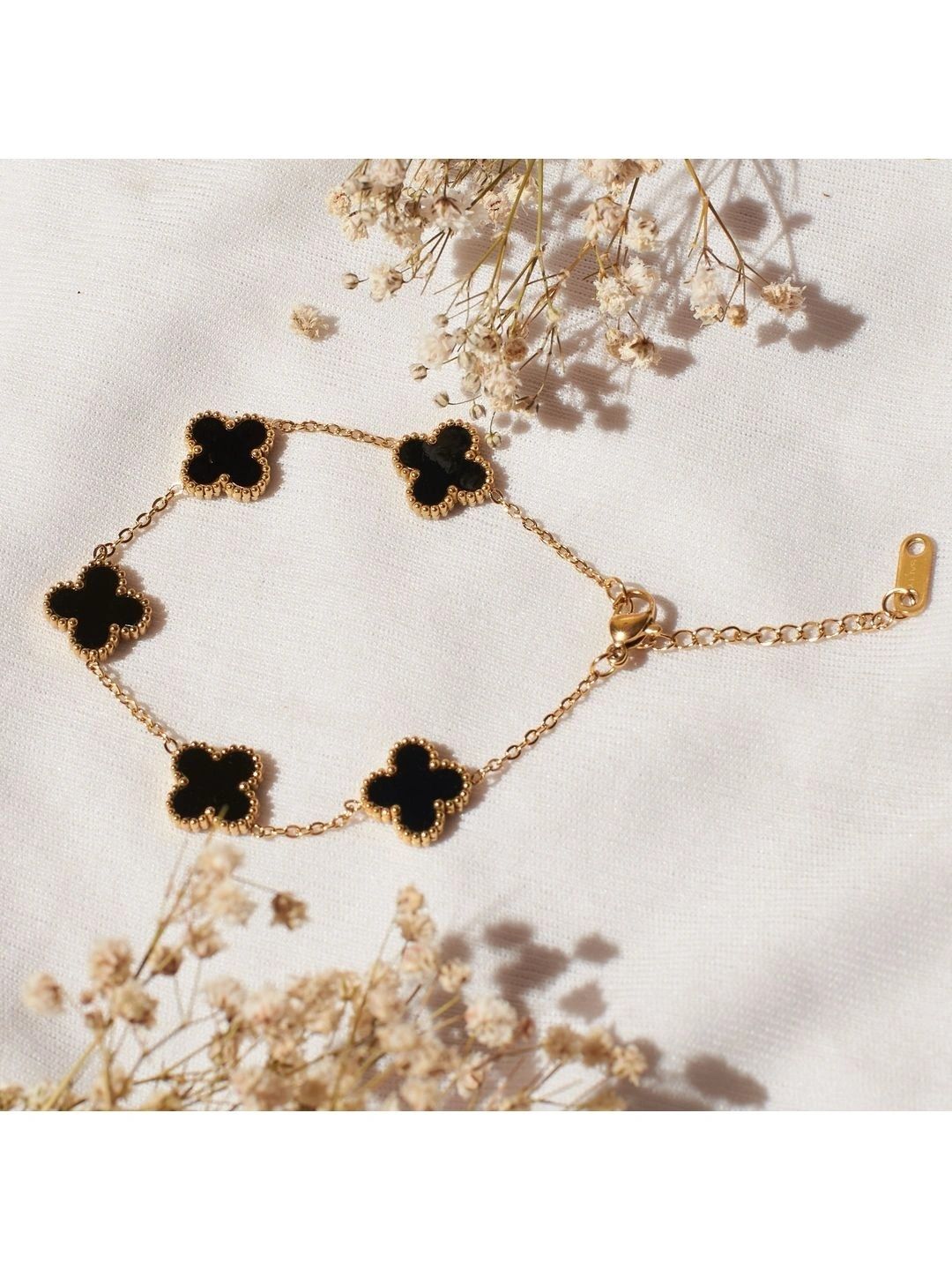 SALTY Moorish Clover Adjustable Bracelet for Women & Girls Everyday Wear