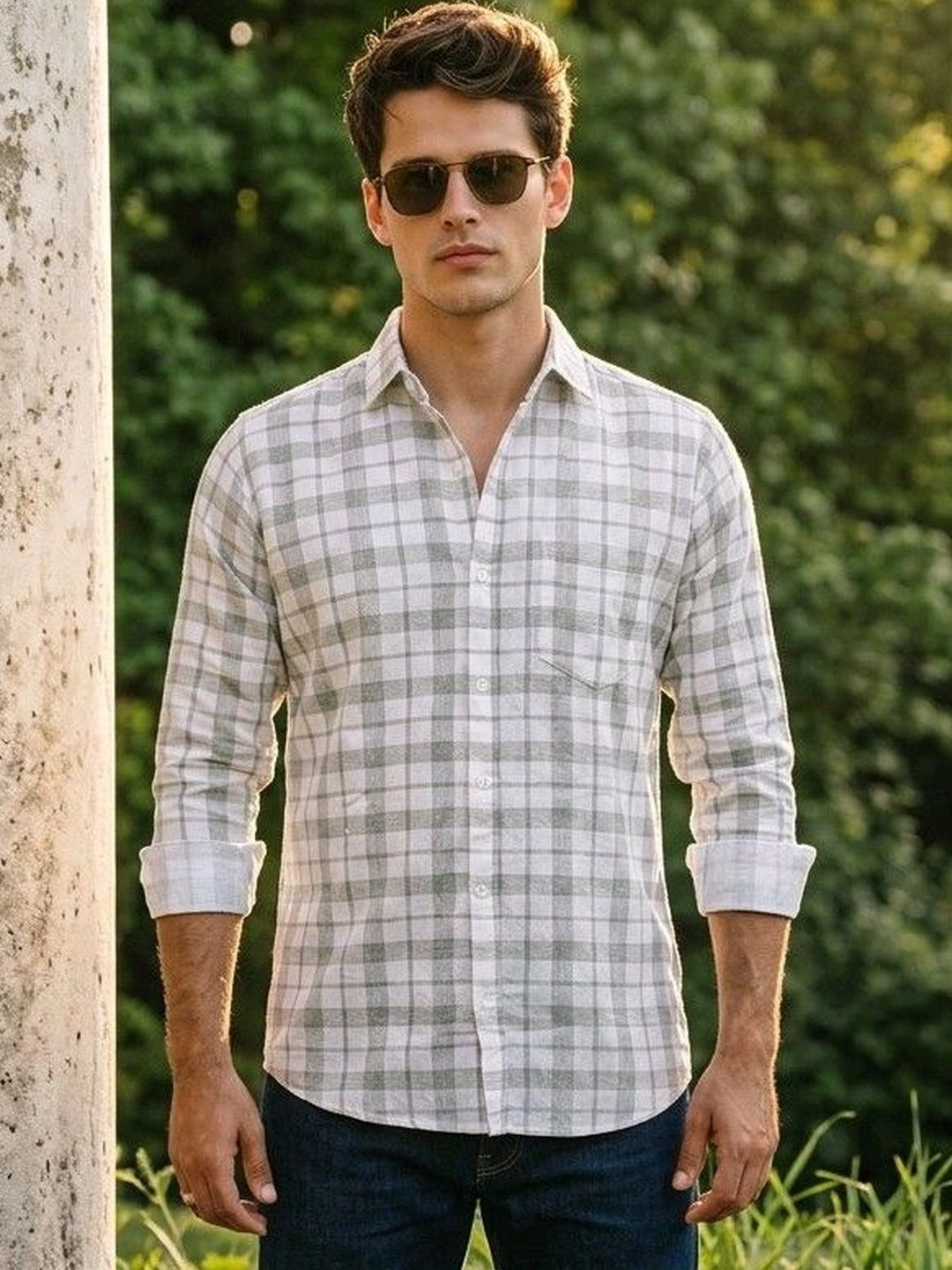 Roadster Men Standard Checked Casual Shirt
