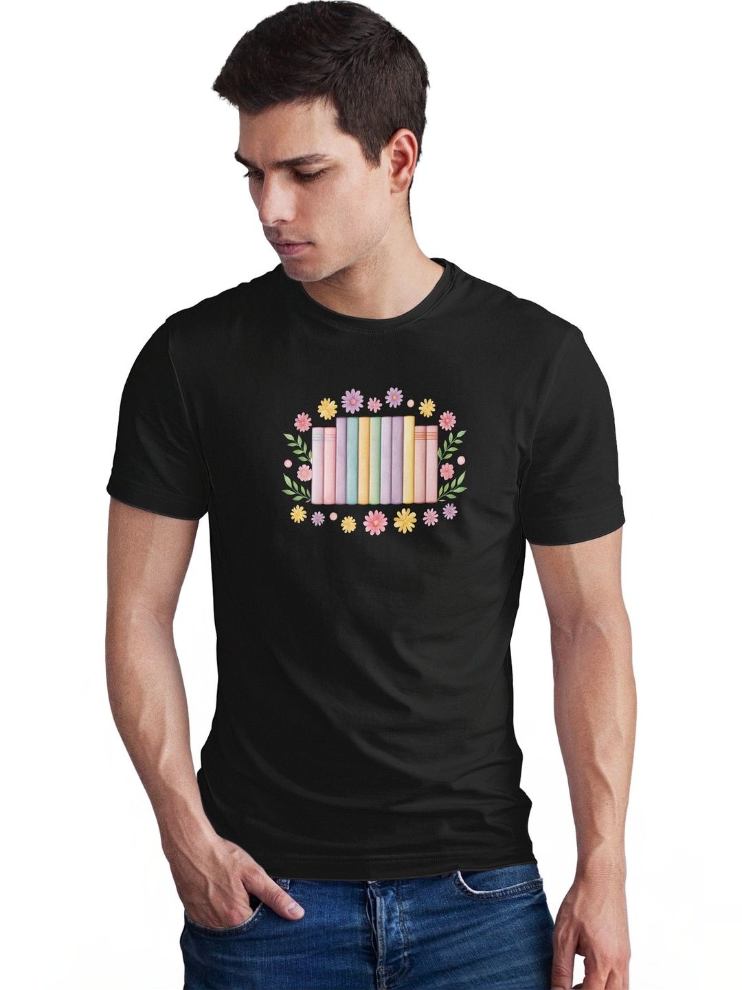 Seekbuylove Men Printed Bio Finish T-shirt