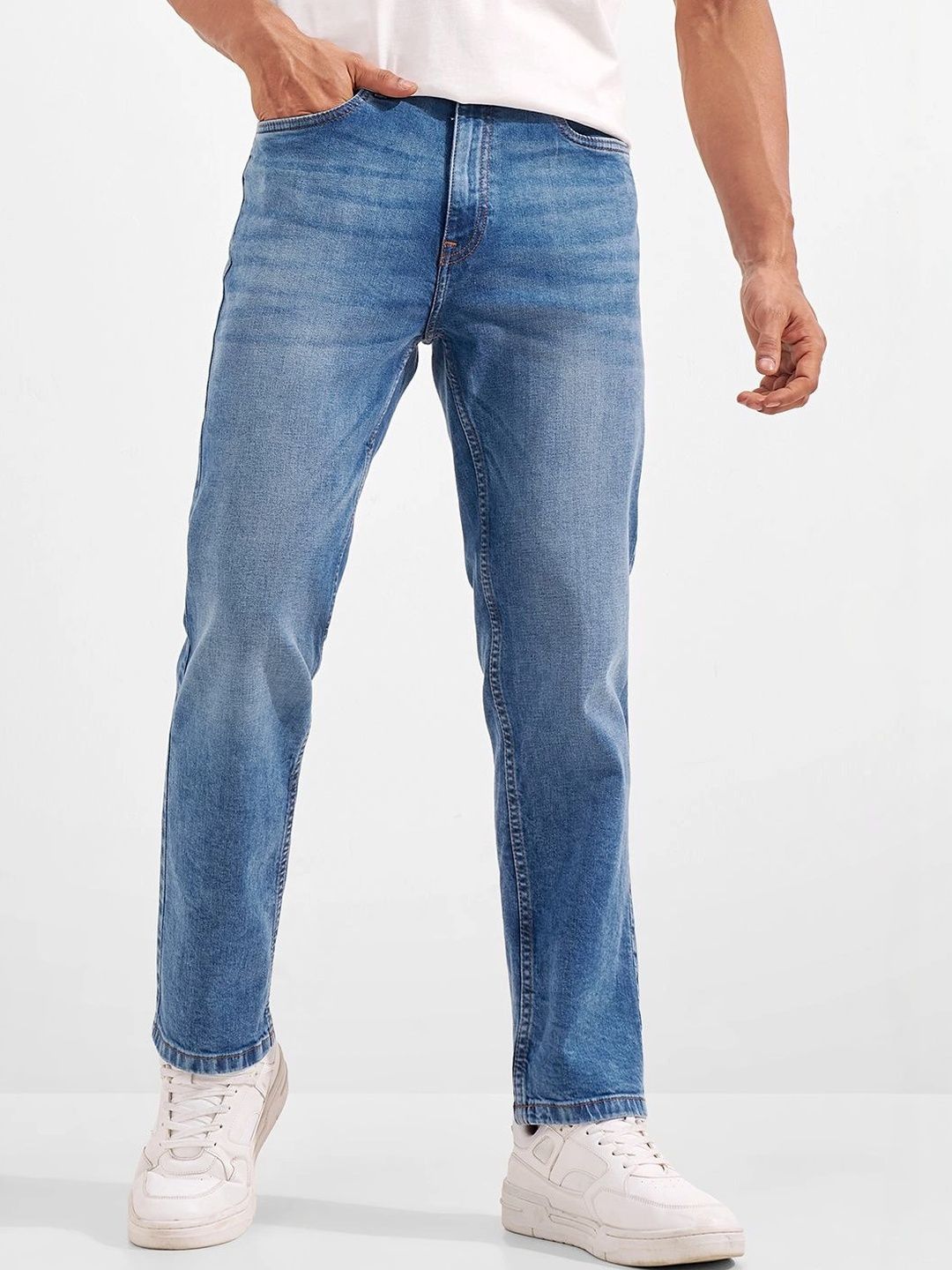HIGHLANDER Men Regular Fit Mid-Rise Jeans