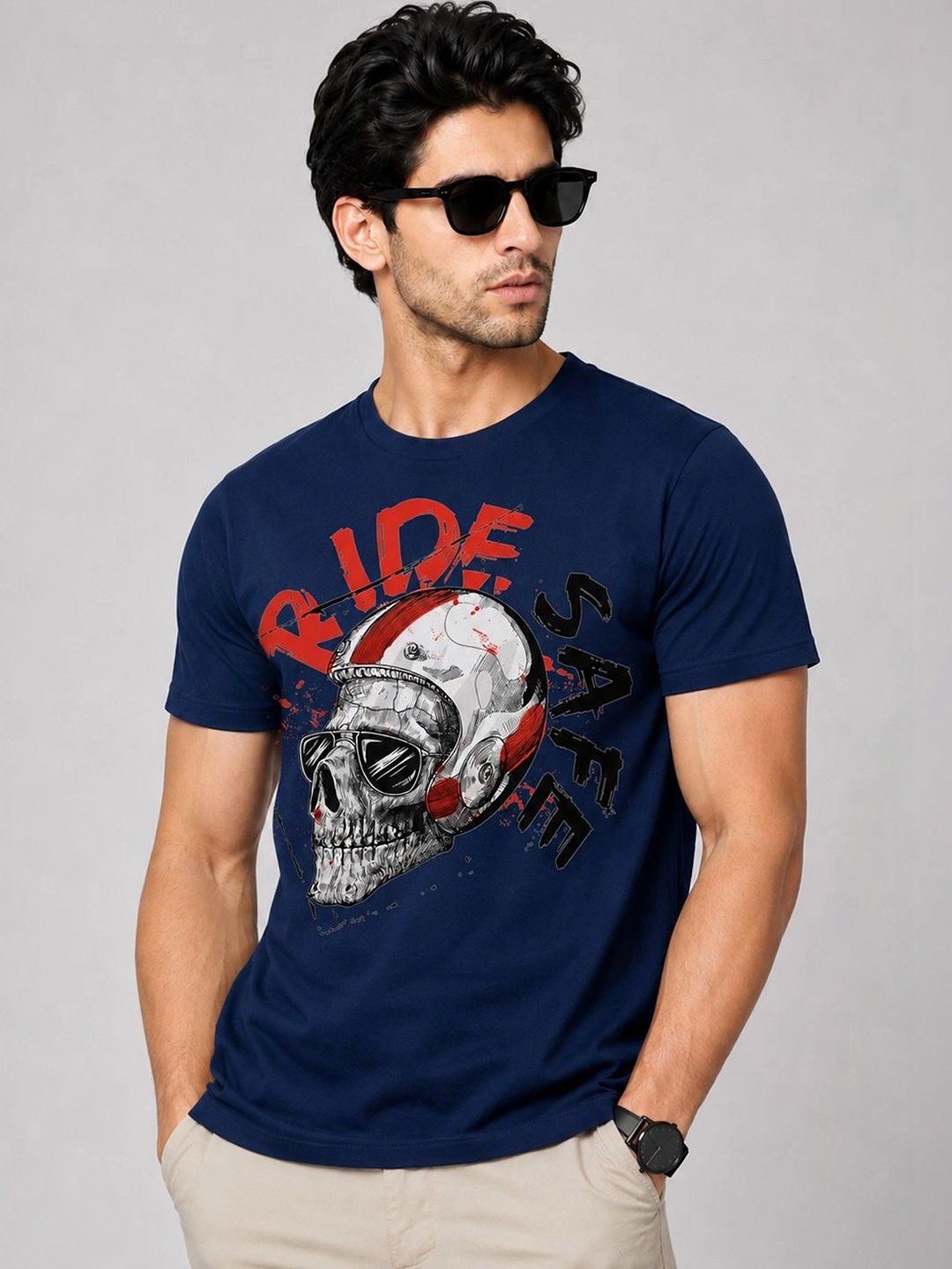 KAVYARA Men Printed T-shirt
