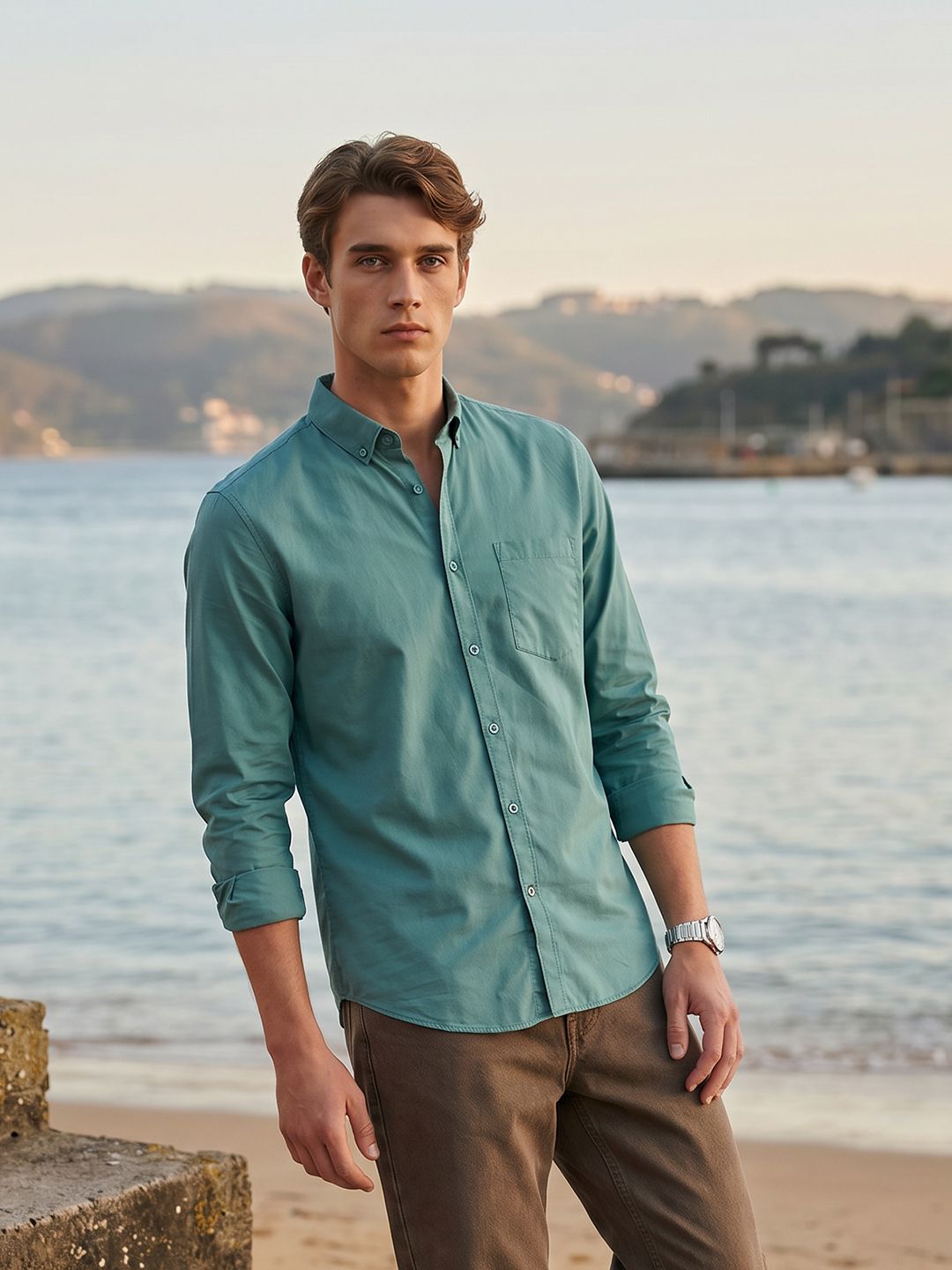 Mast & Harbour Pure Cotton Casual Shirt