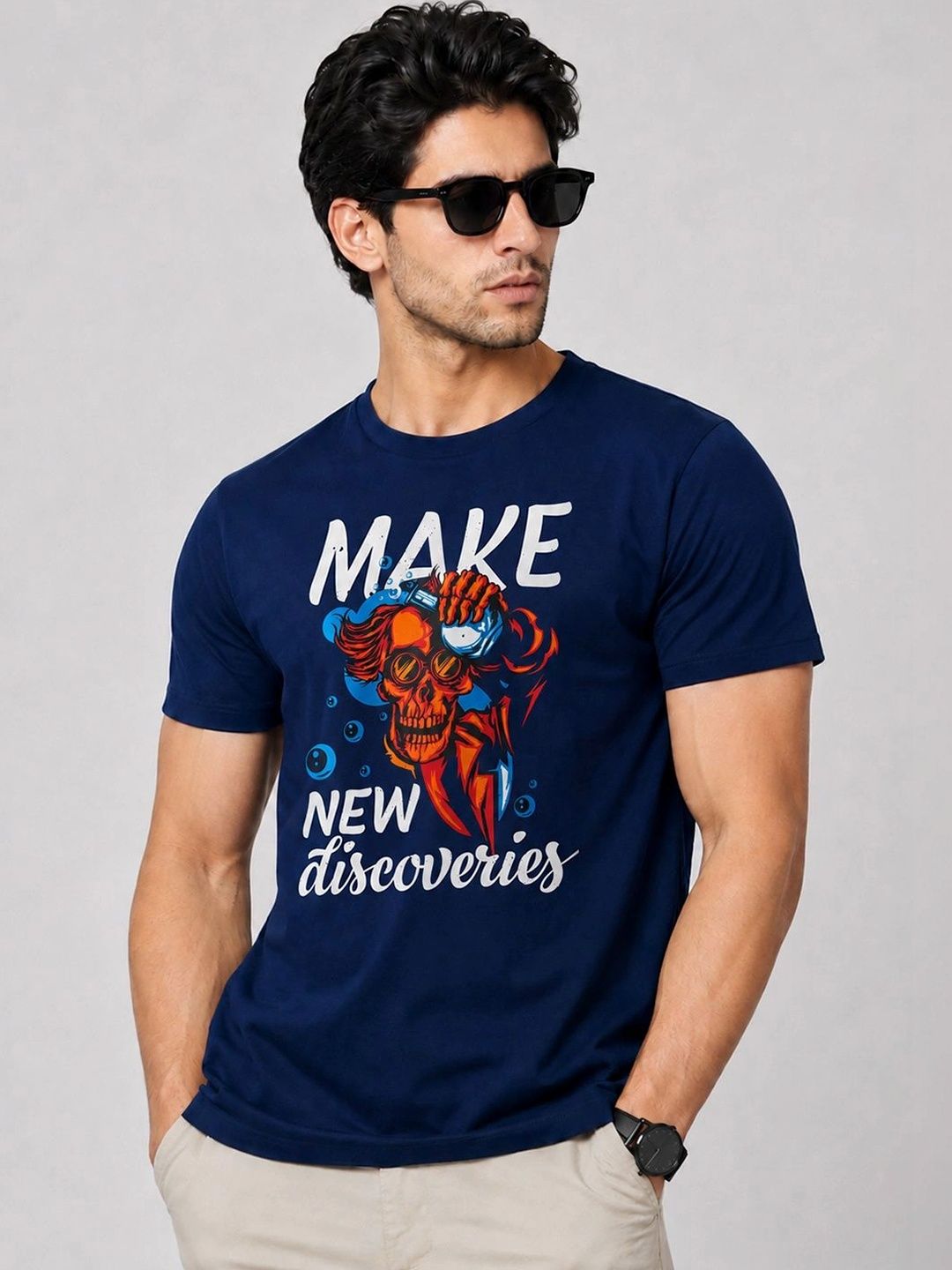 KAVYARA Men Printed T-shirt
