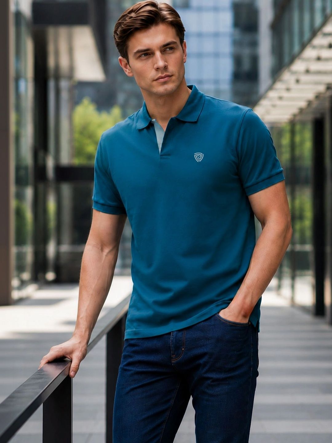 Lux Cozi Polo Collar Lounge Tshirts