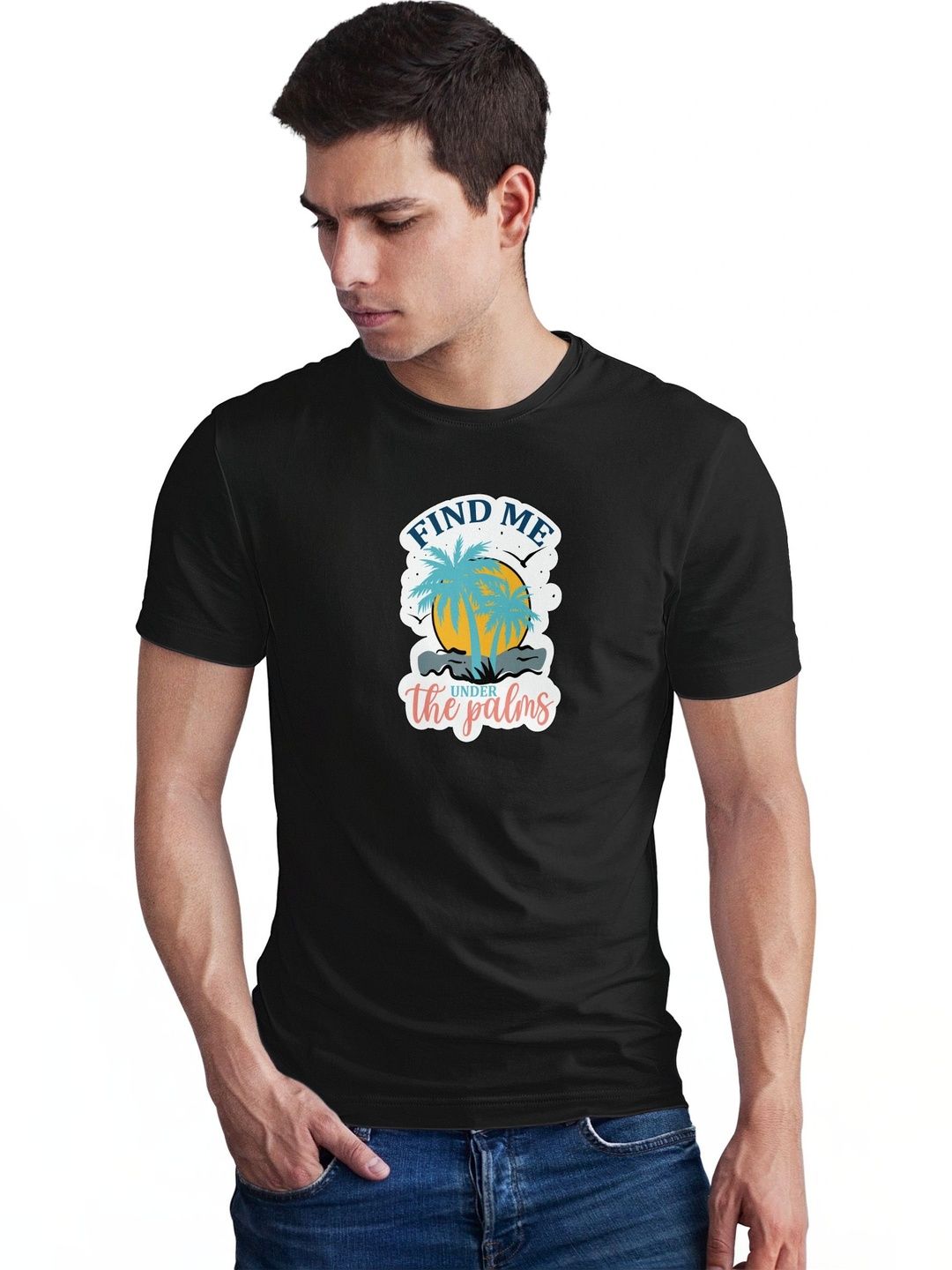 Seekbuylove Men Printed Bio Finish T-shirt