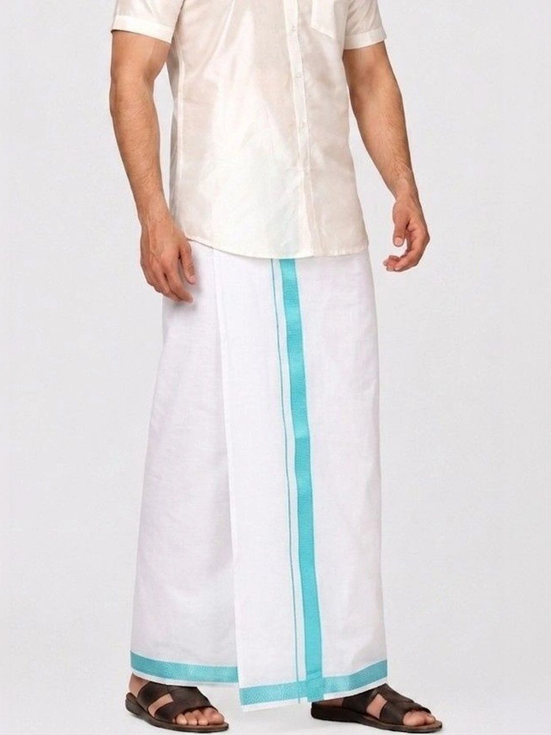 Sharan Elegance Men Cotton Dhoti Dhotis