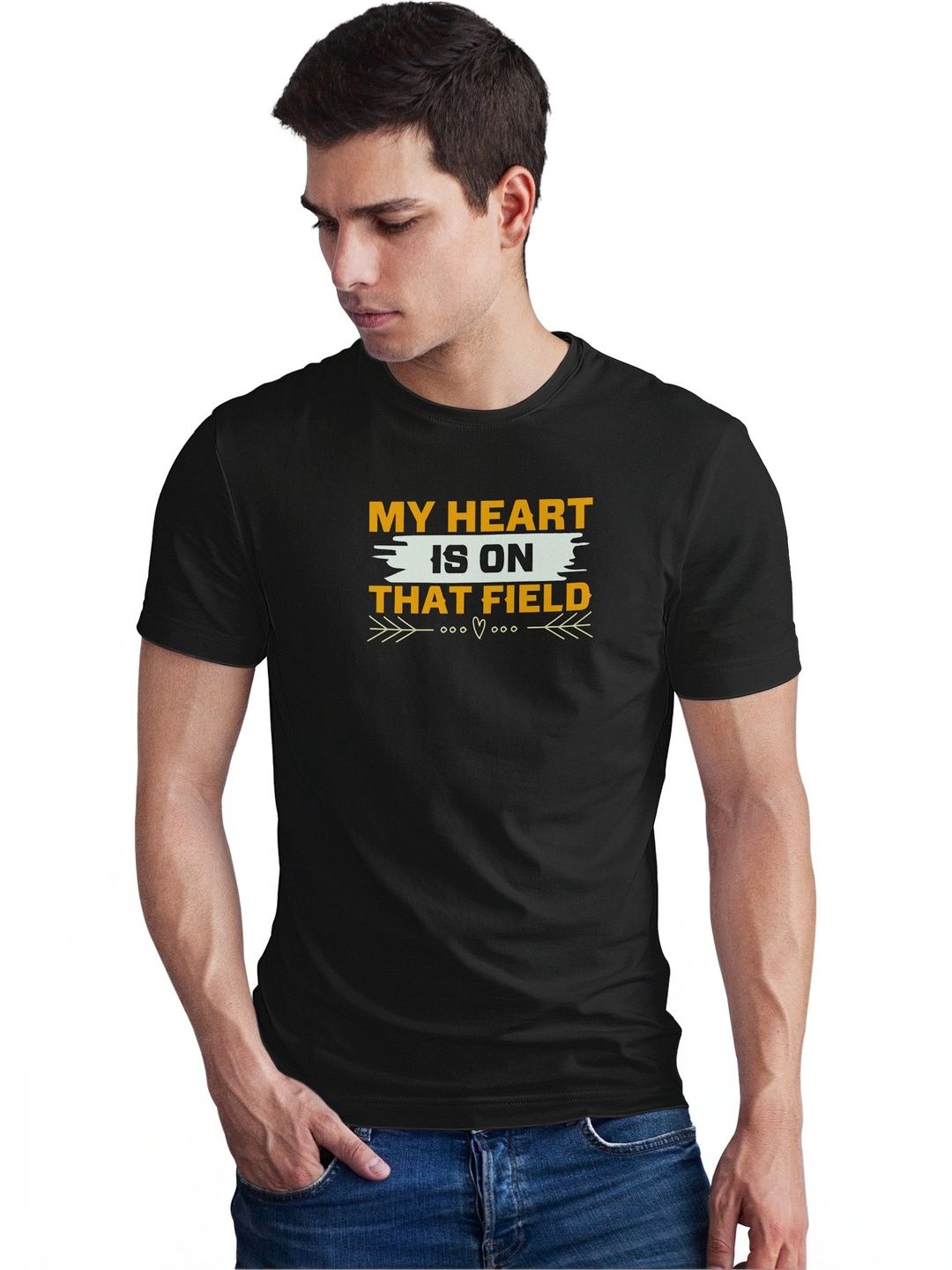 Seekbuylove Men Typography Printed Bio Finish T-shirt