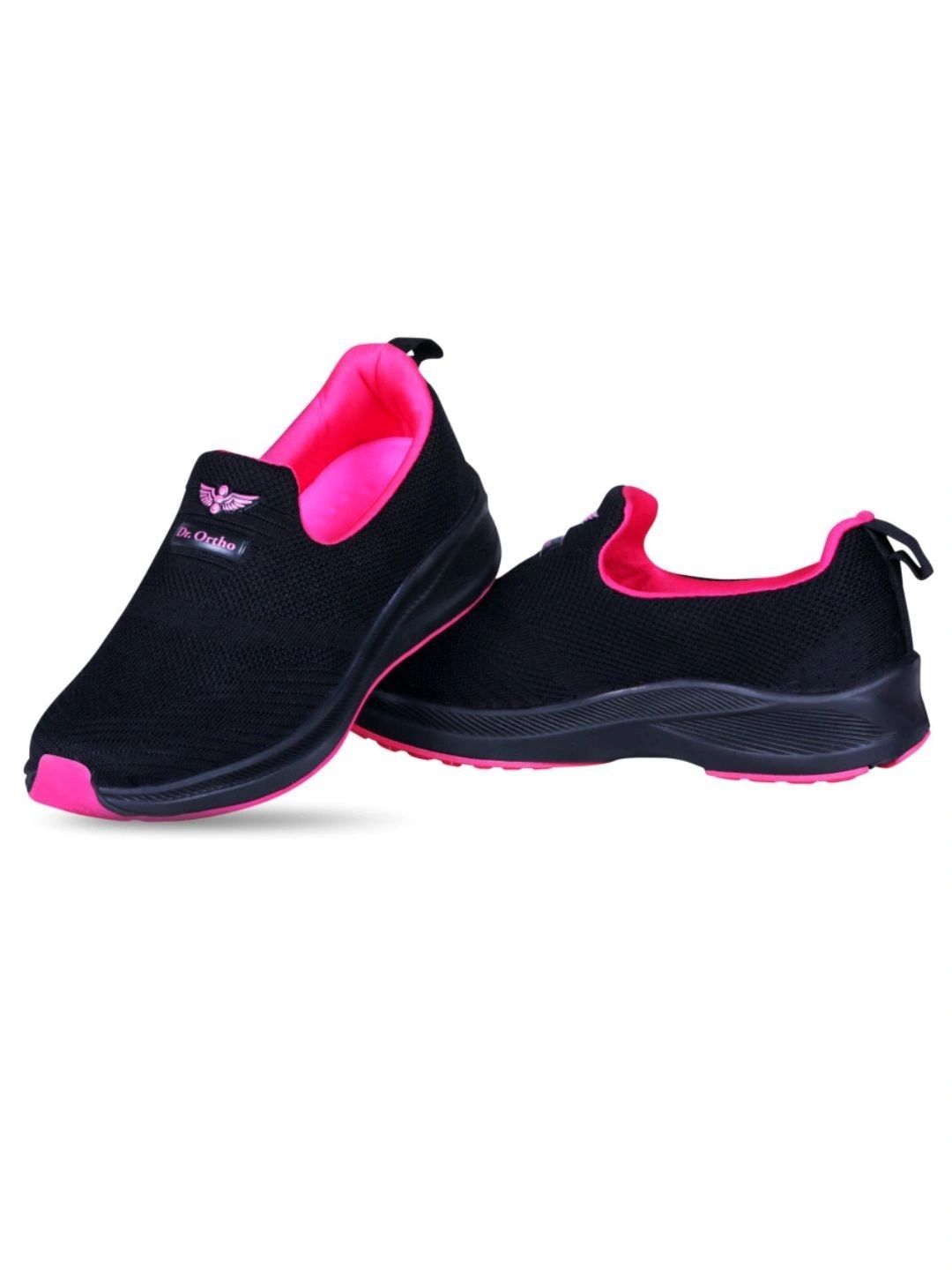 DR.ORTHO Flexi Easu Ease Women Black Sneakers