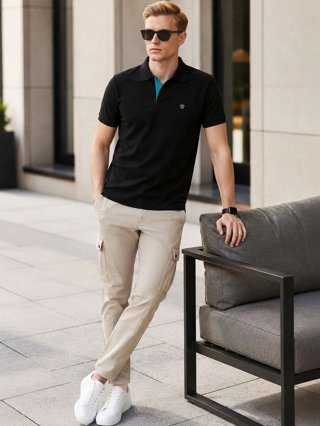 Lux Cozi Polo Collar Lounge Tshirts