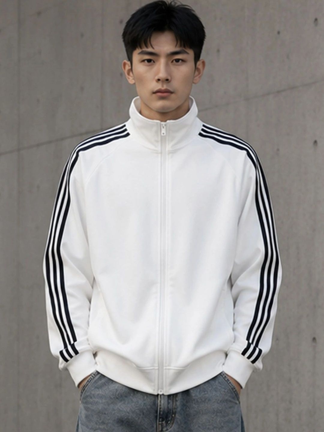 StyleCast Men Striped Lightweight Sporty Jacket